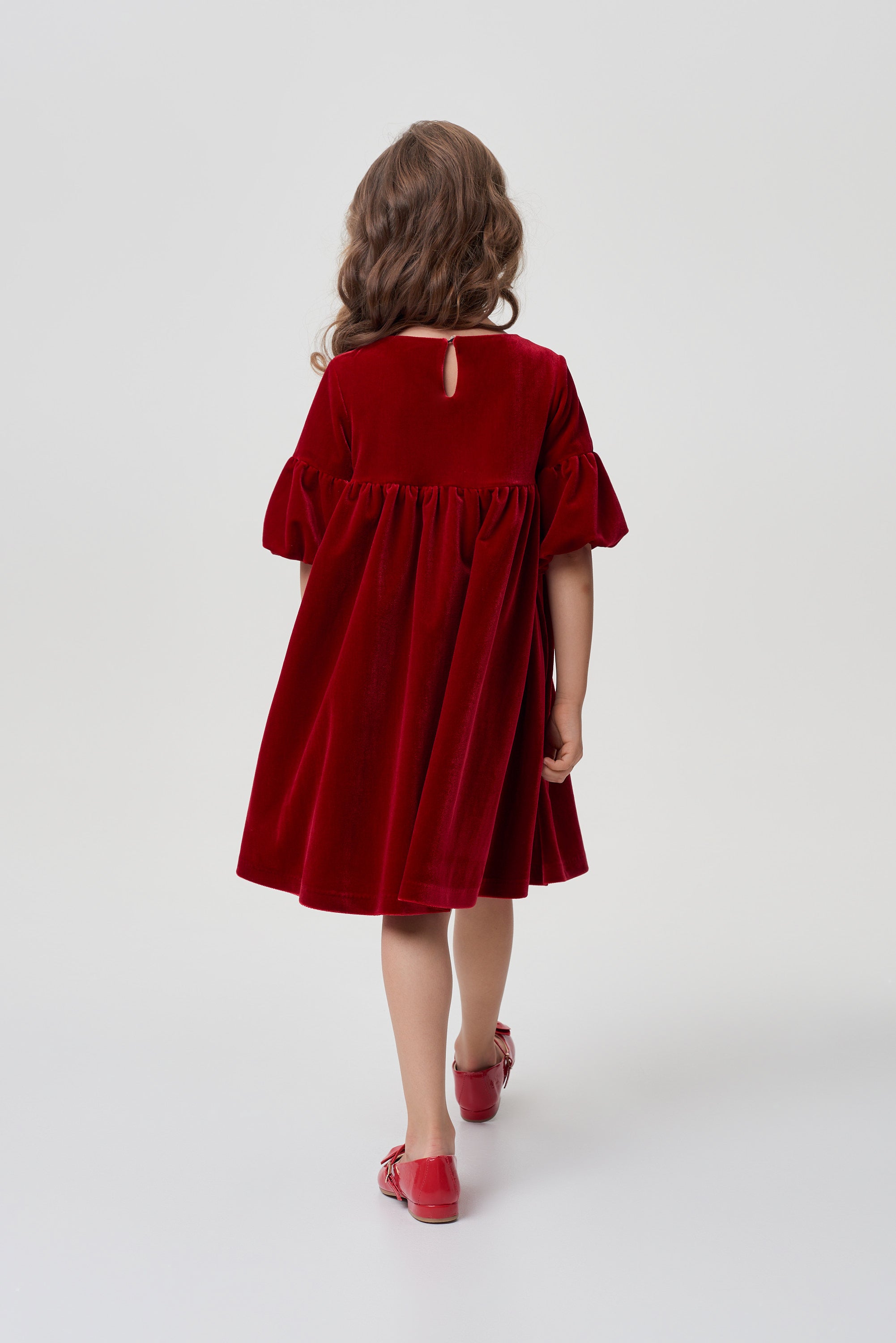 Velvet dress for girls