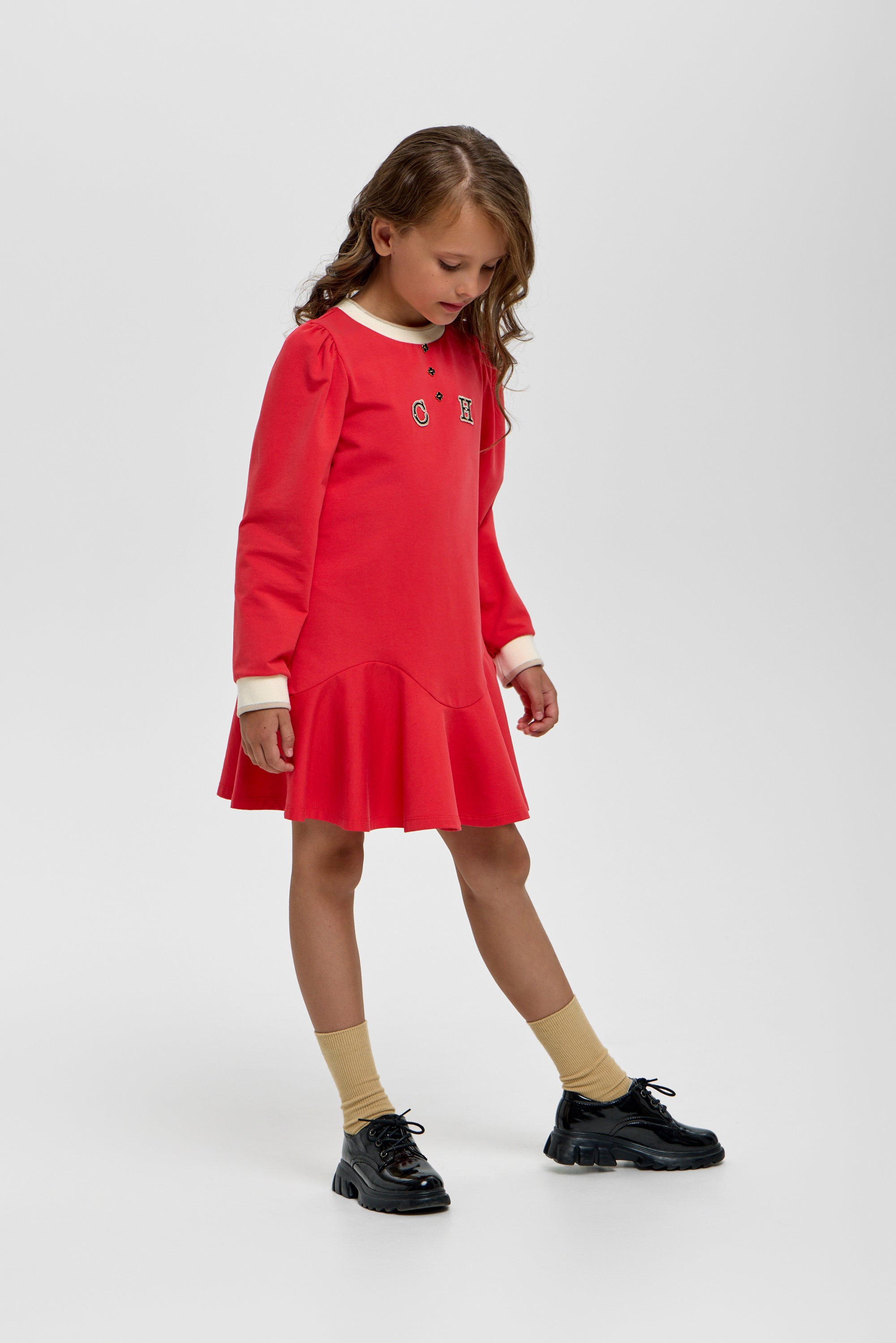 Jearsey red dress