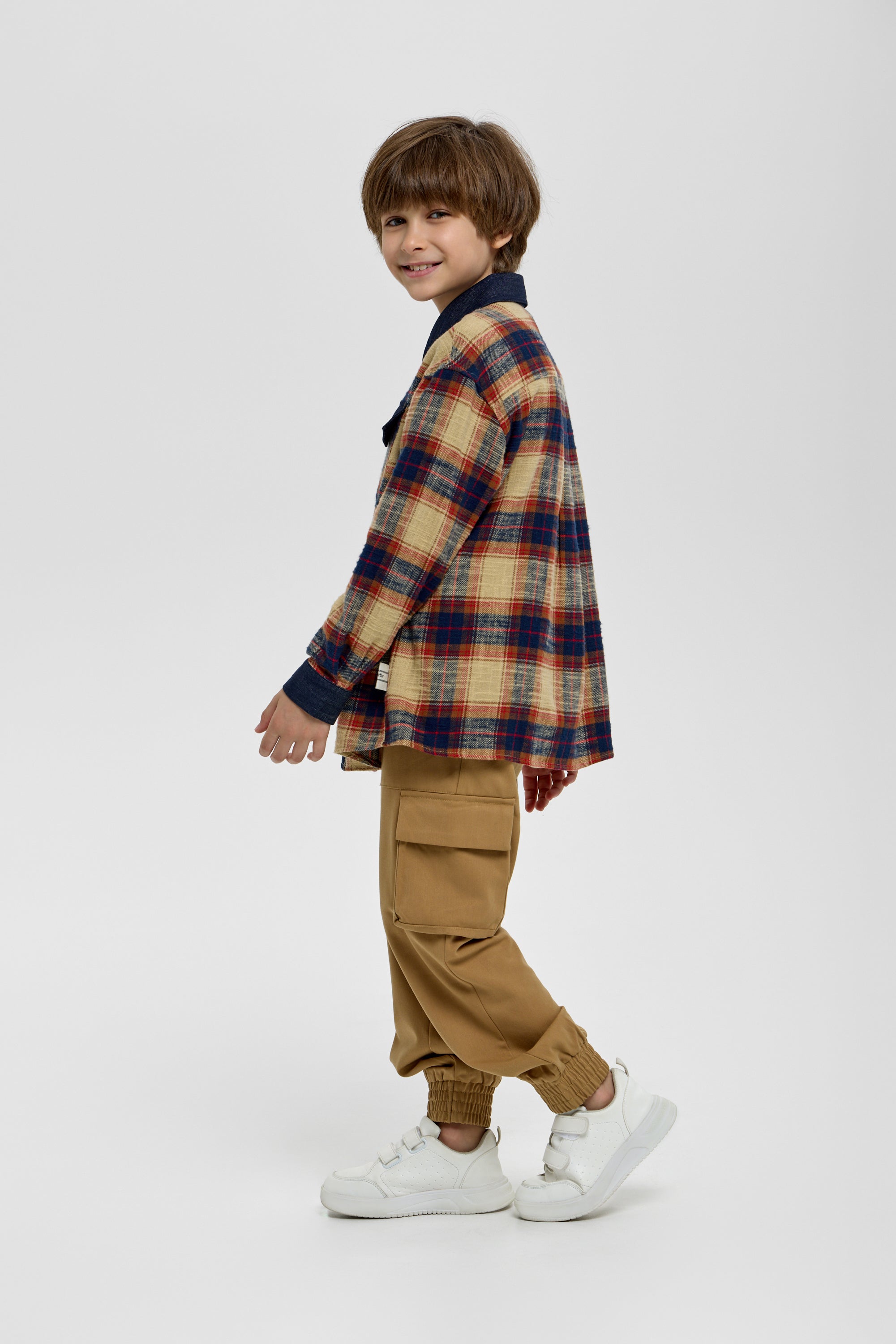 Casual Plaid Shirt for Boys