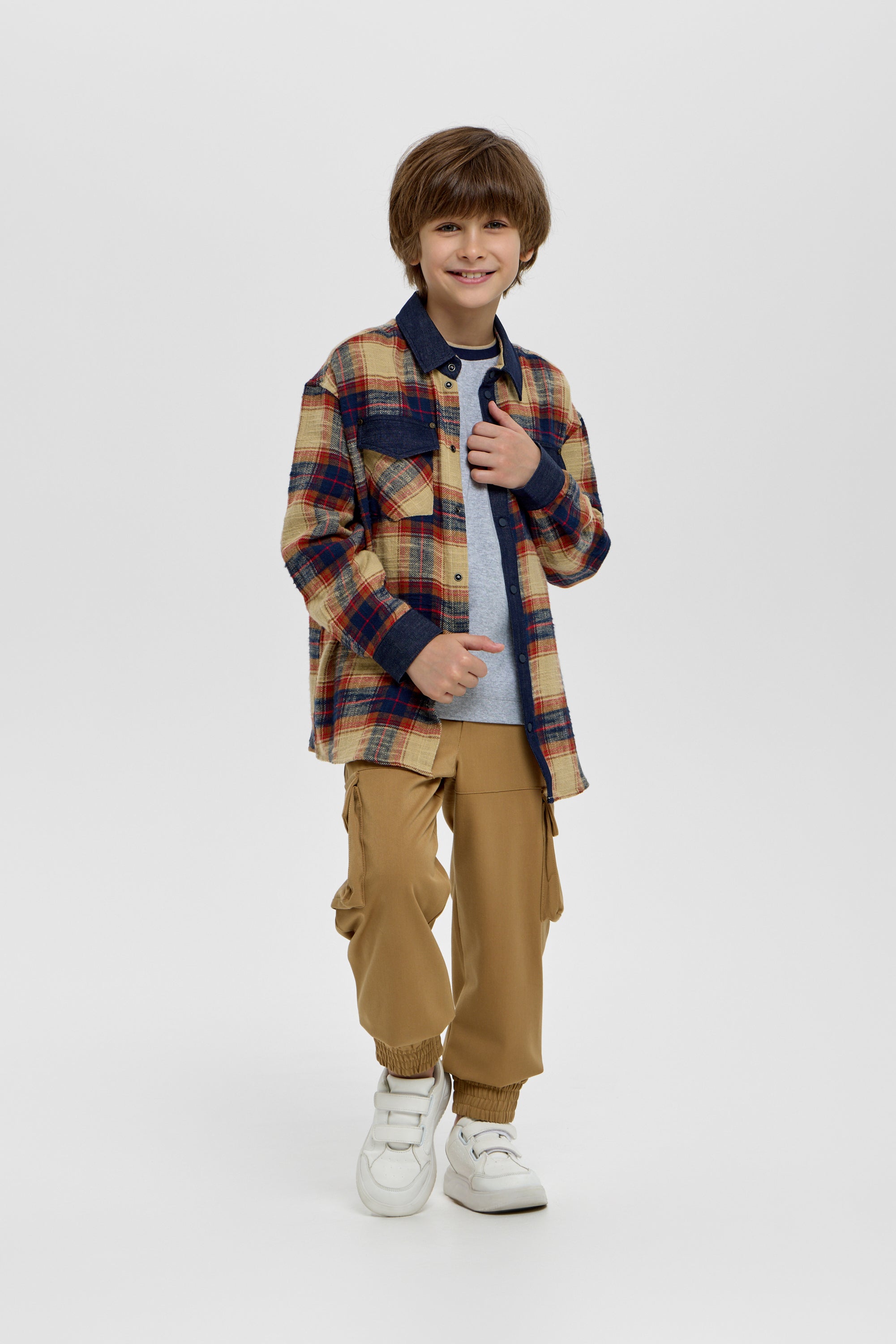 Casual Plaid Shirt for Boys
