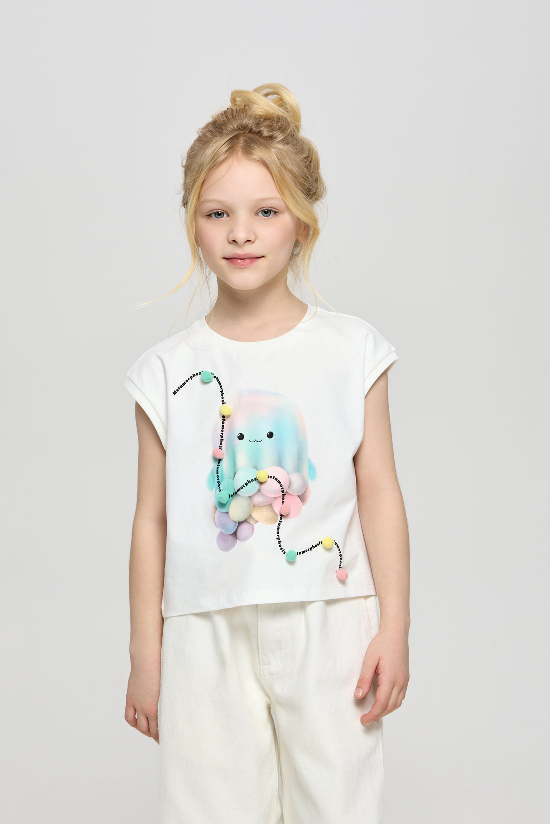 Printed T-Shirt , white