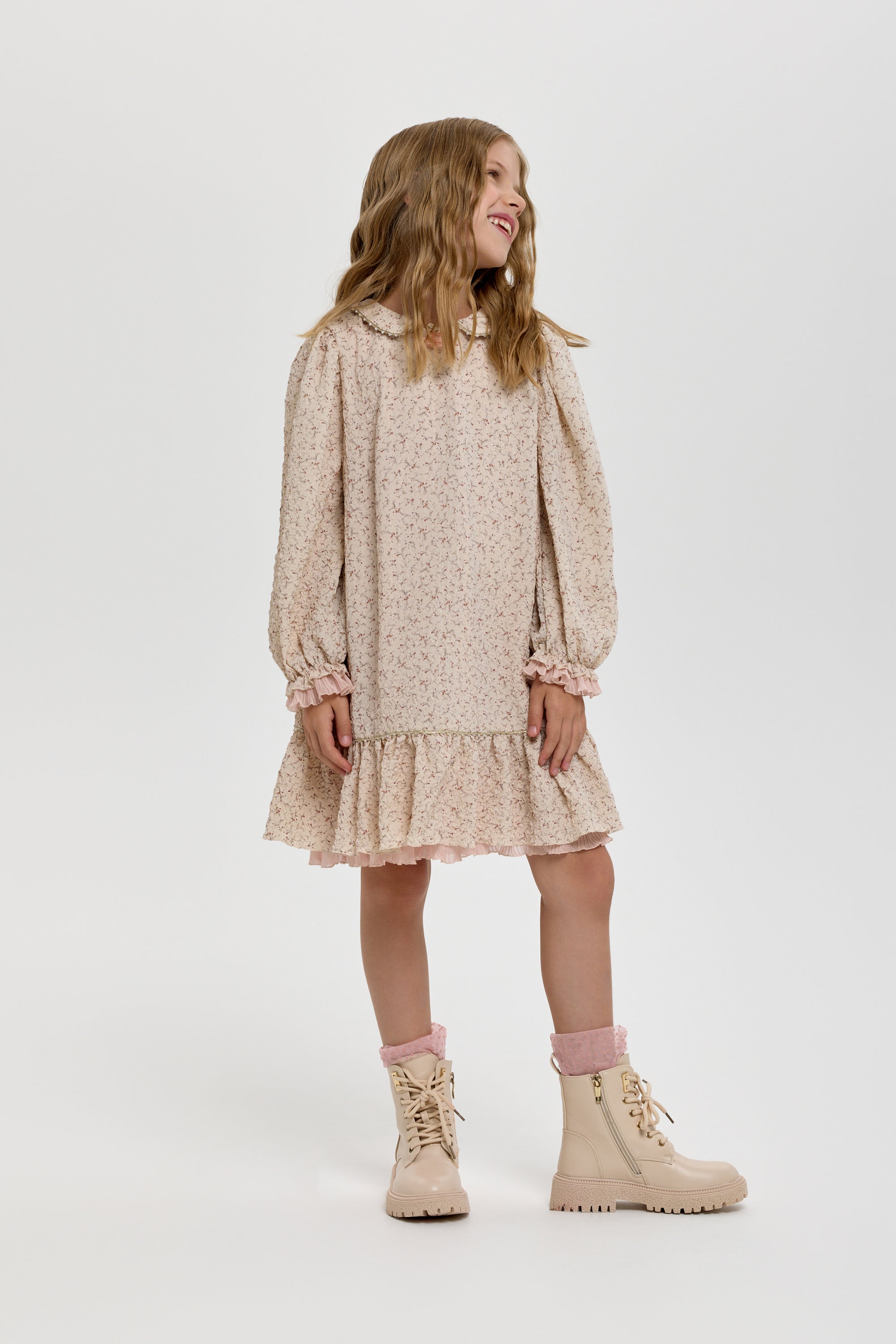 Boho dress with flowers