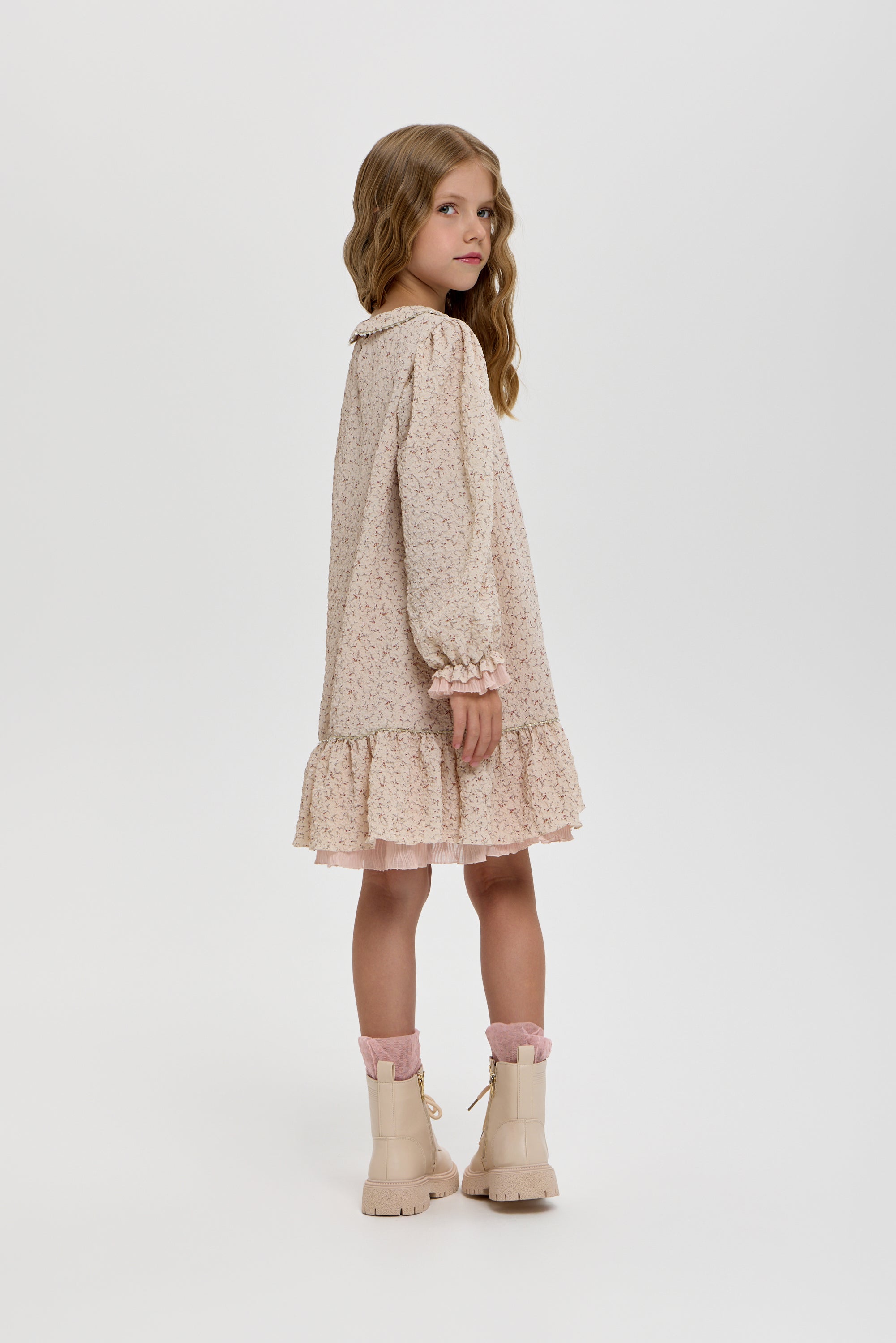Boho dress with flowers
