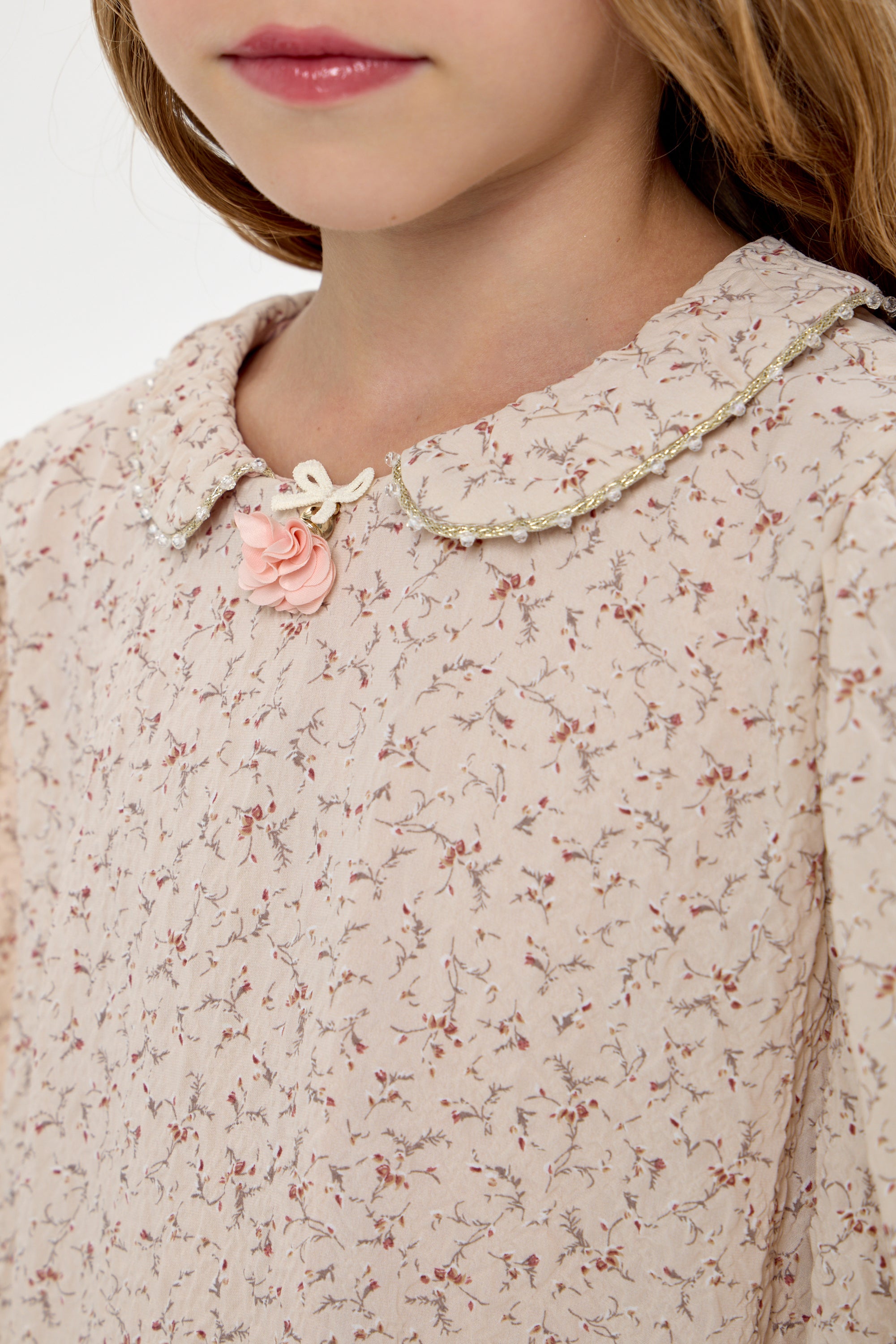 Boho dress with flowers