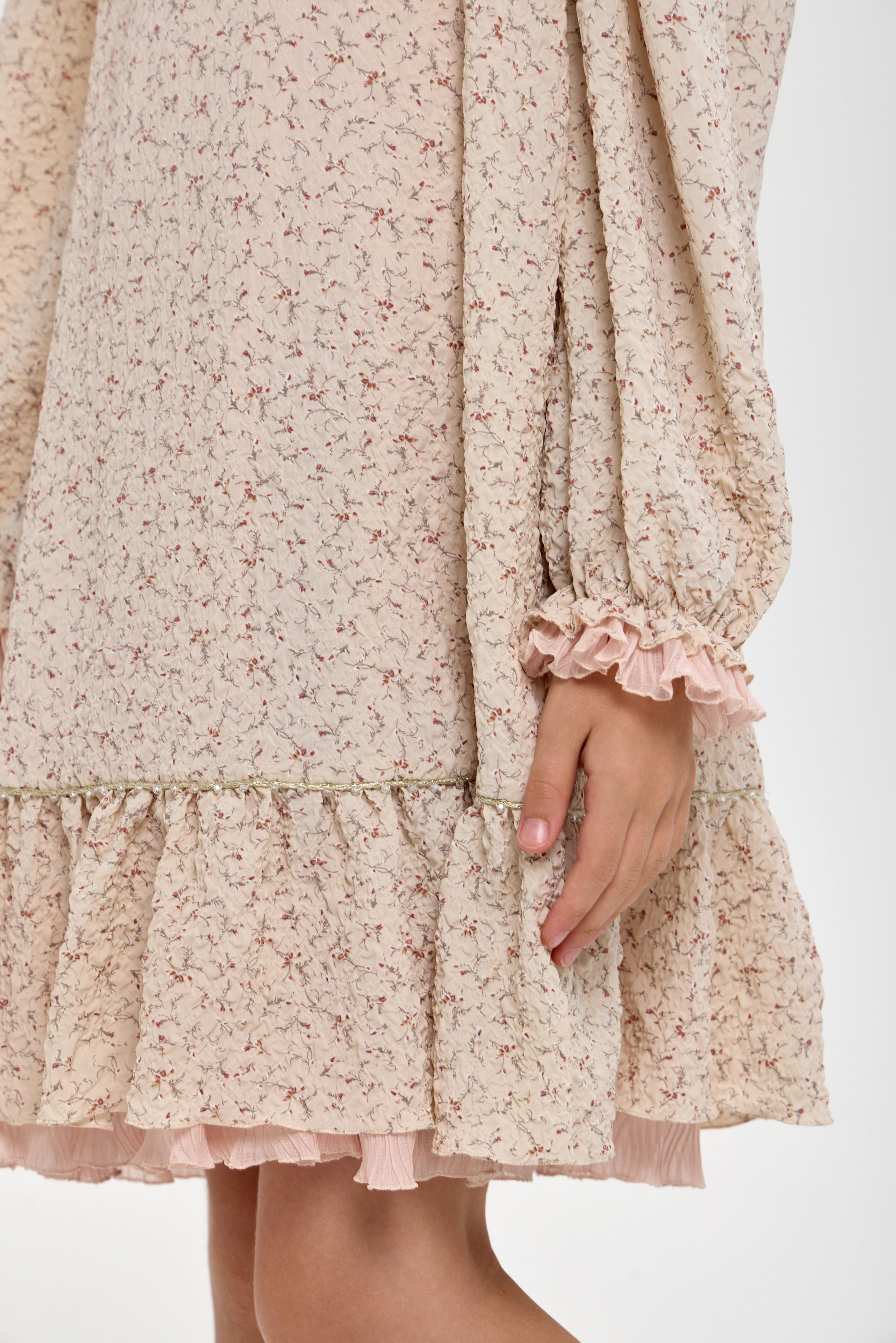 Boho dress with flowers