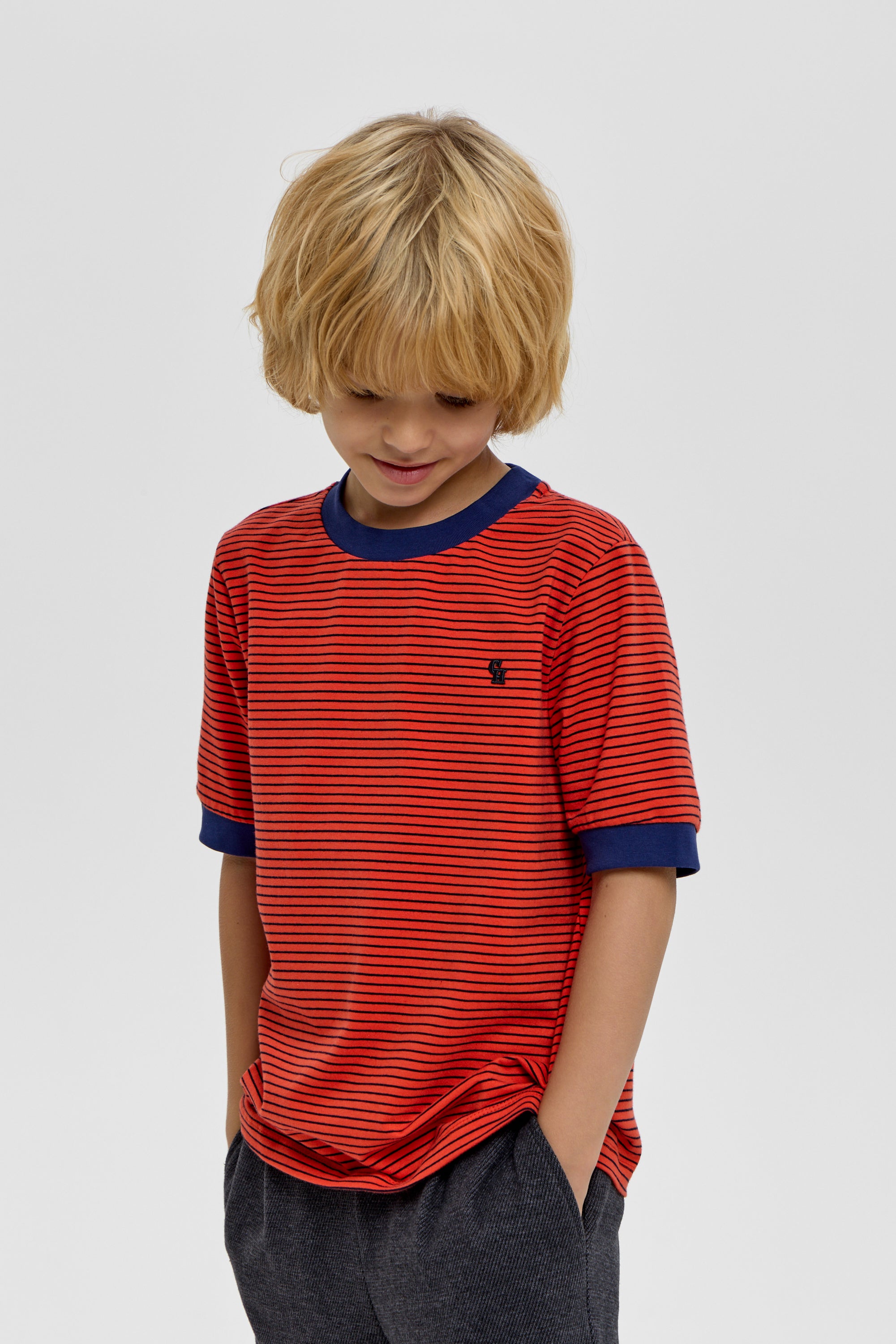 Orange boys’ T-shirt