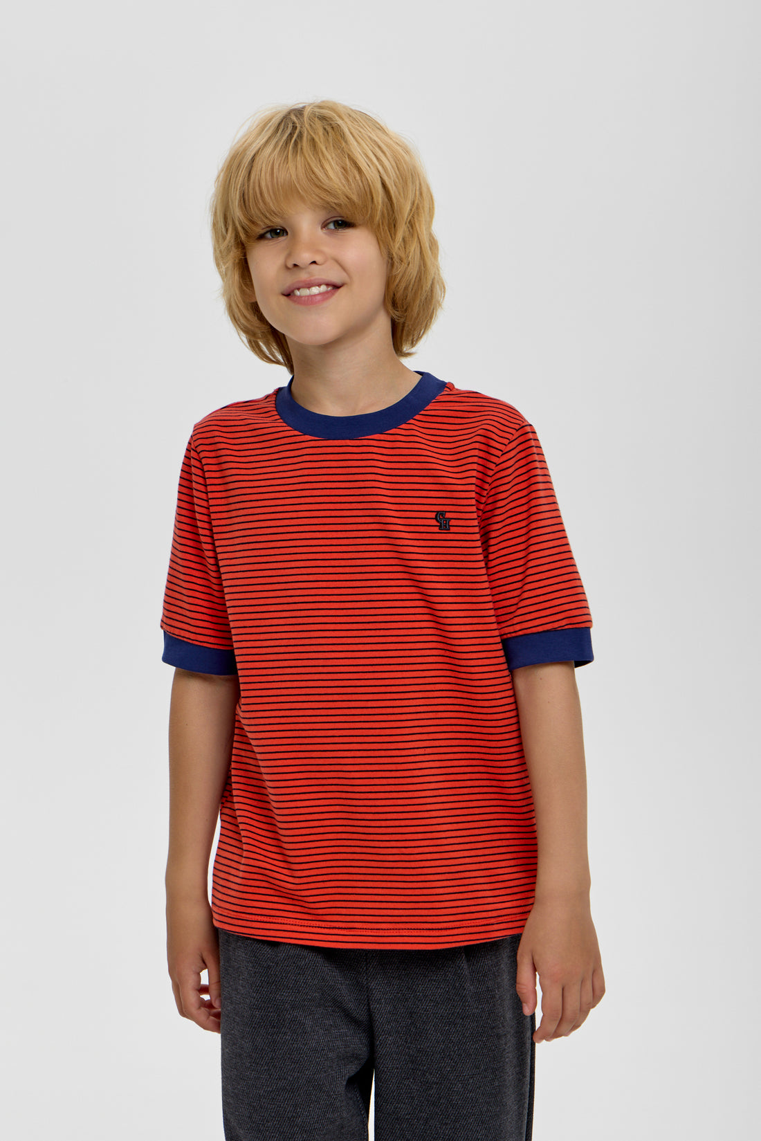 Orange boys’ T-shirt