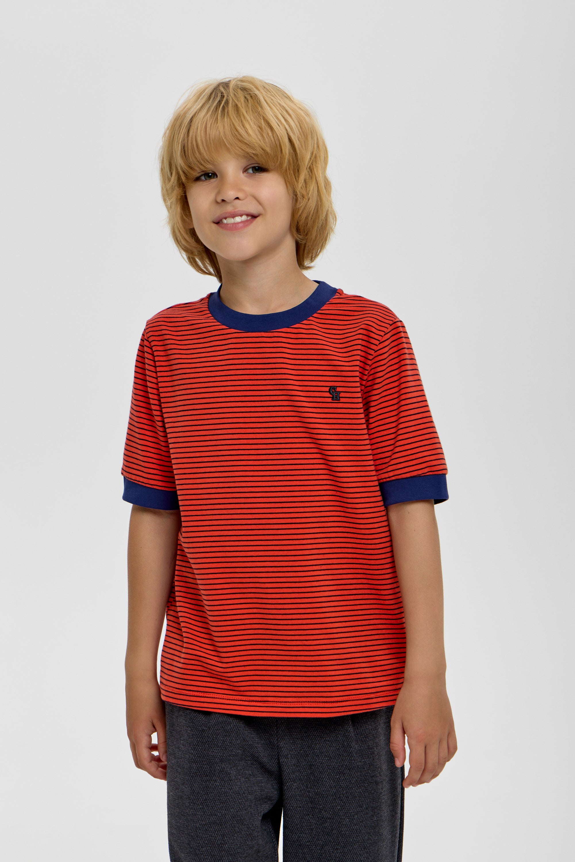 Orange boys’ T-shirt