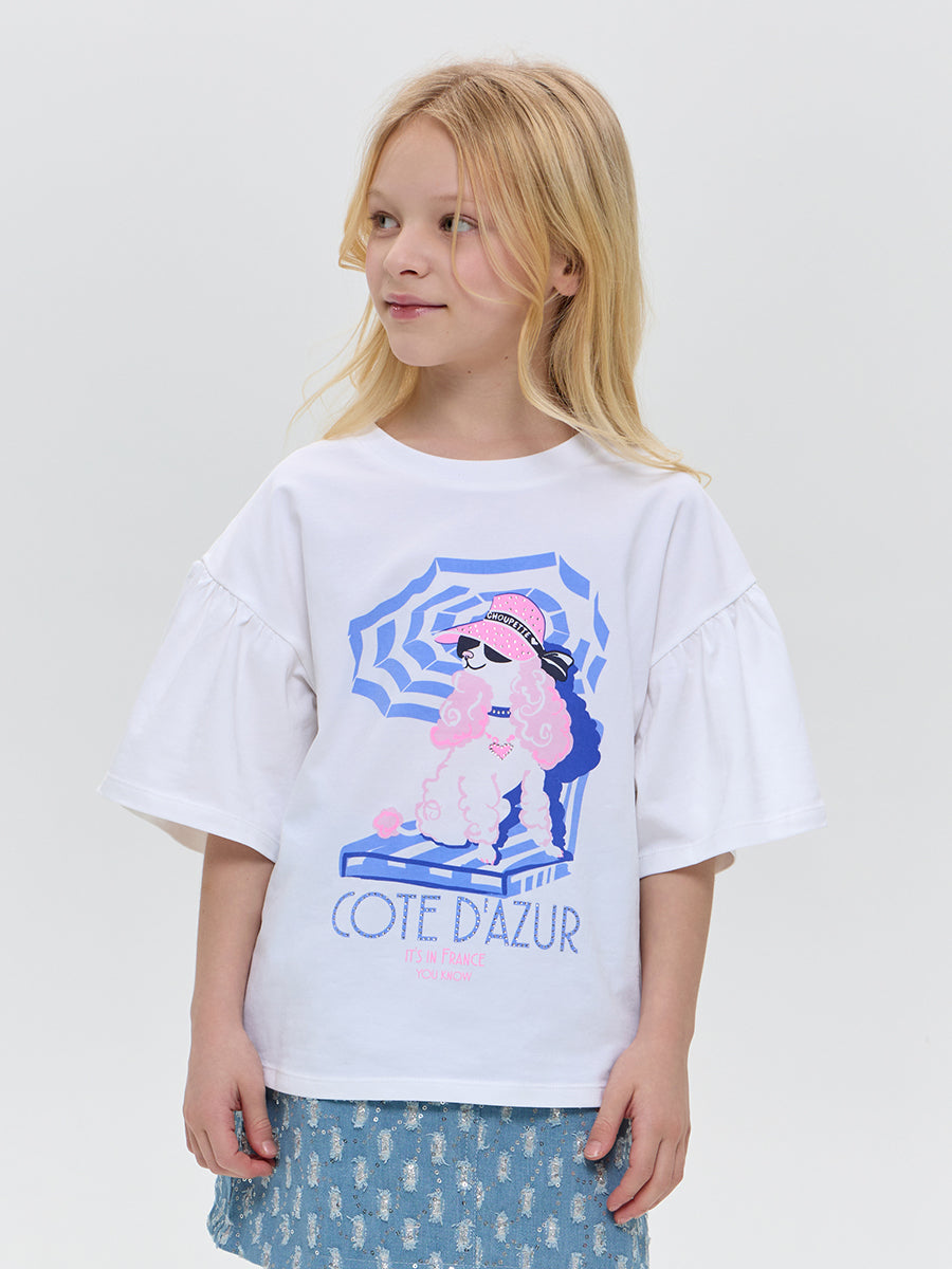 T-shirt with a dog