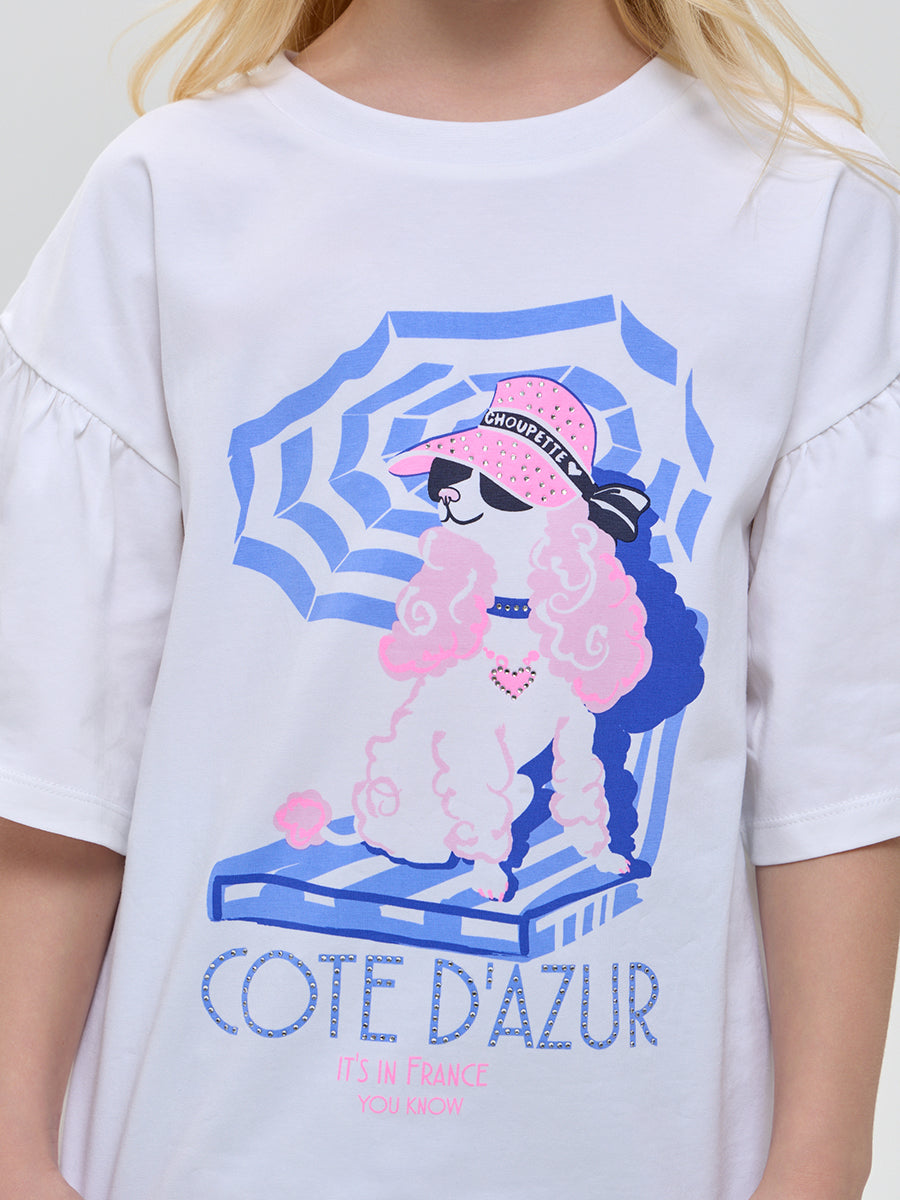 T-shirt with a dog