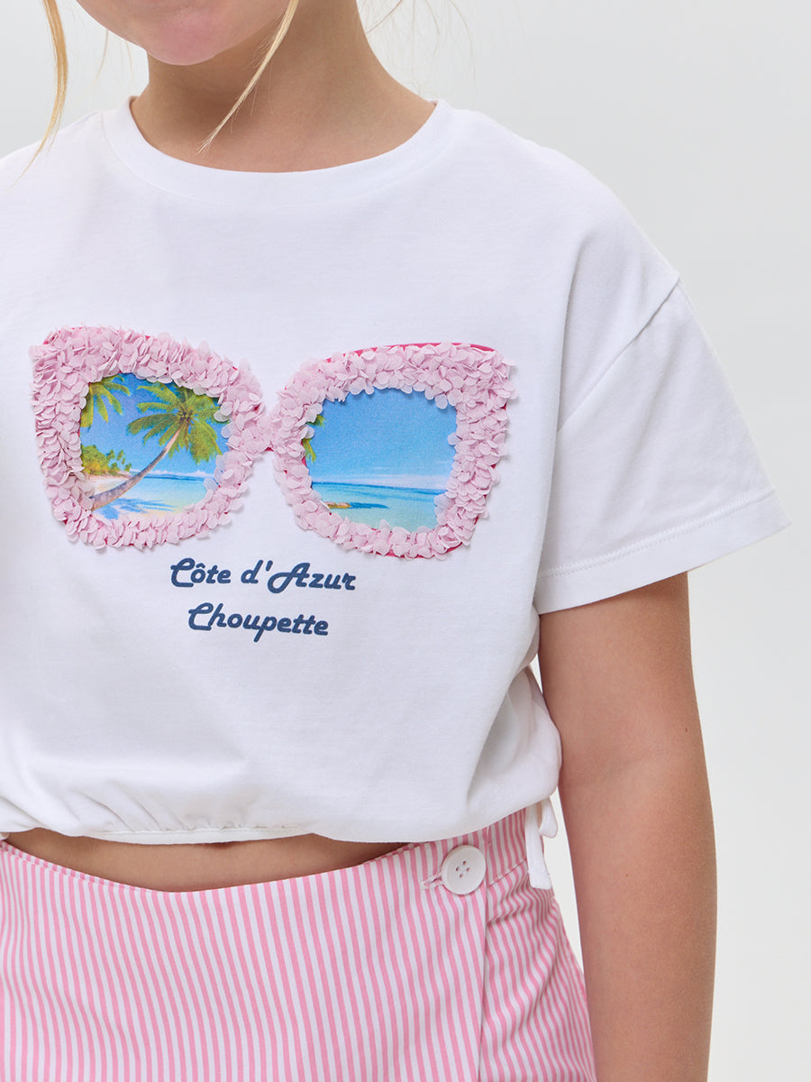 Crop top with decor