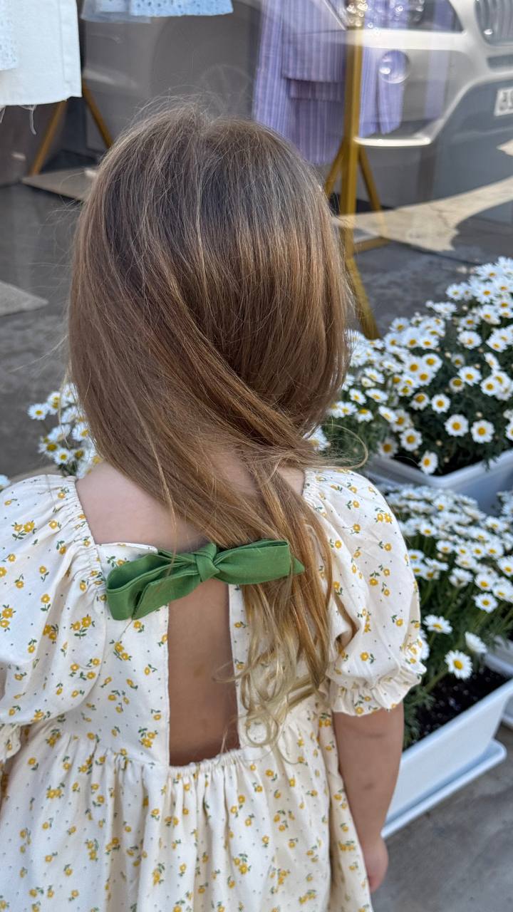 Cotton dress with flowers