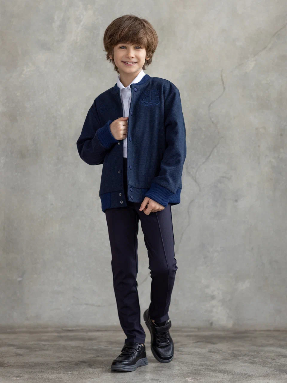 Boys’ winter bomber with embroidery