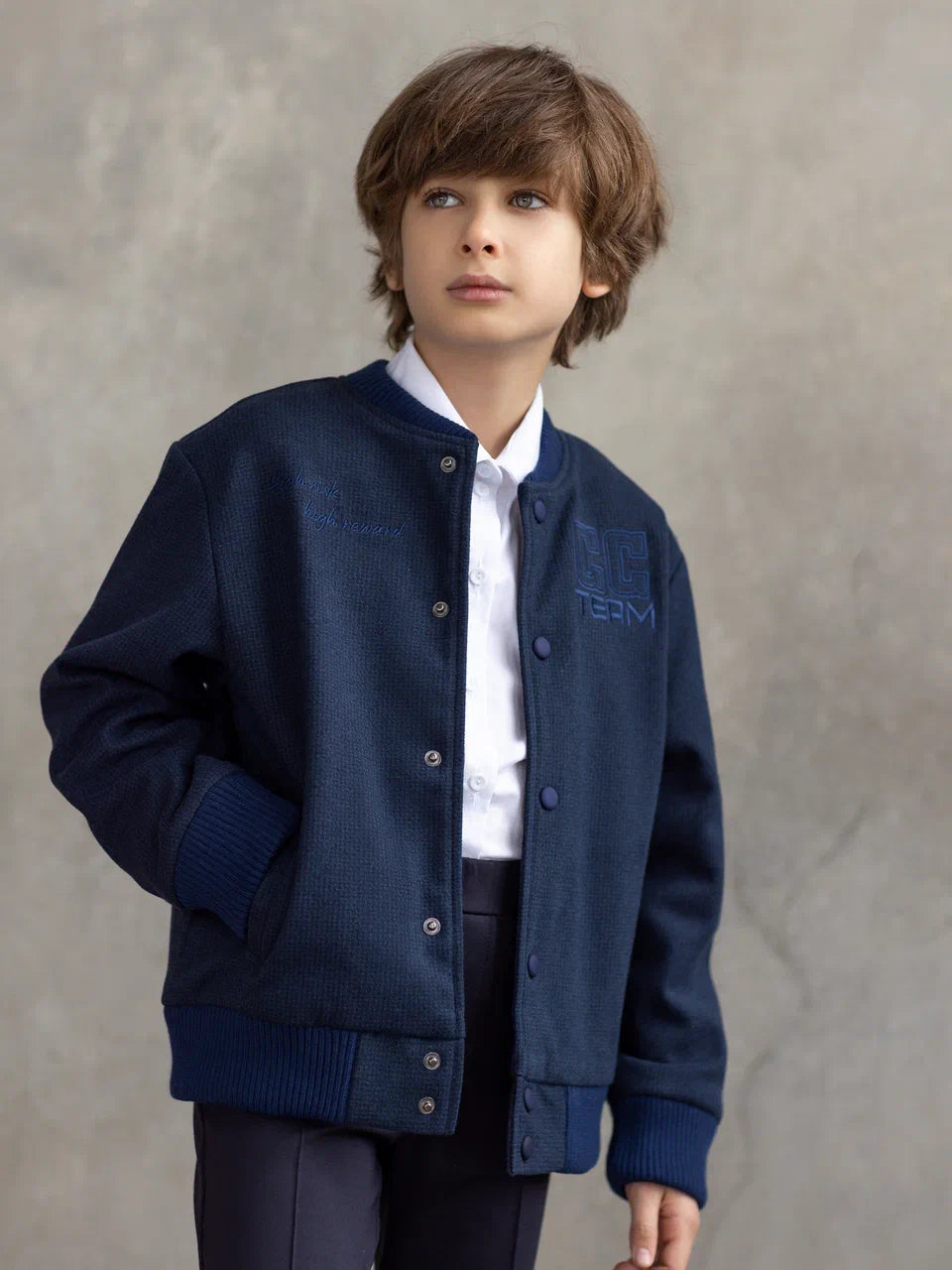 Boys’ winter bomber with embroidery