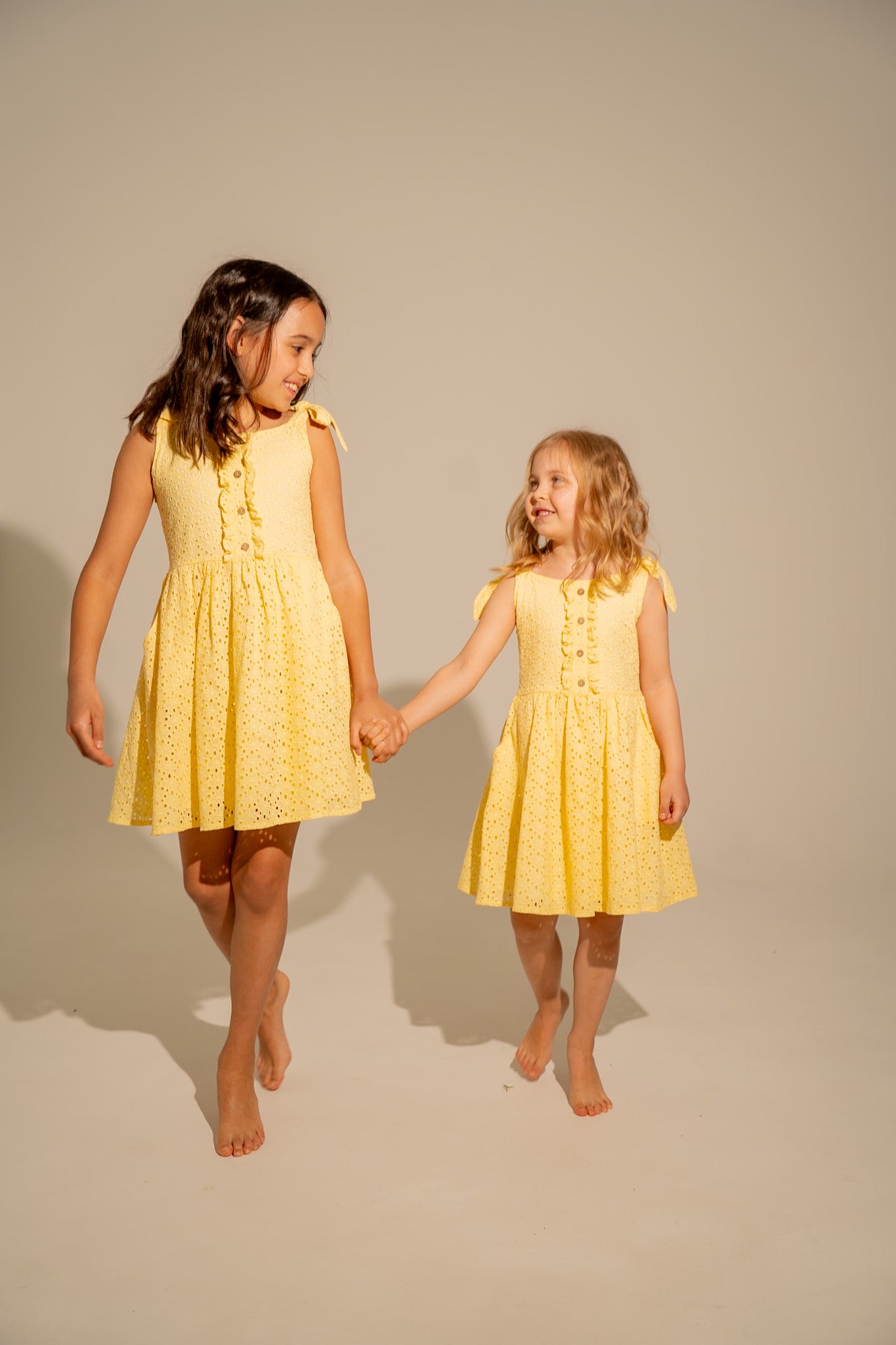 Lace yellow dress