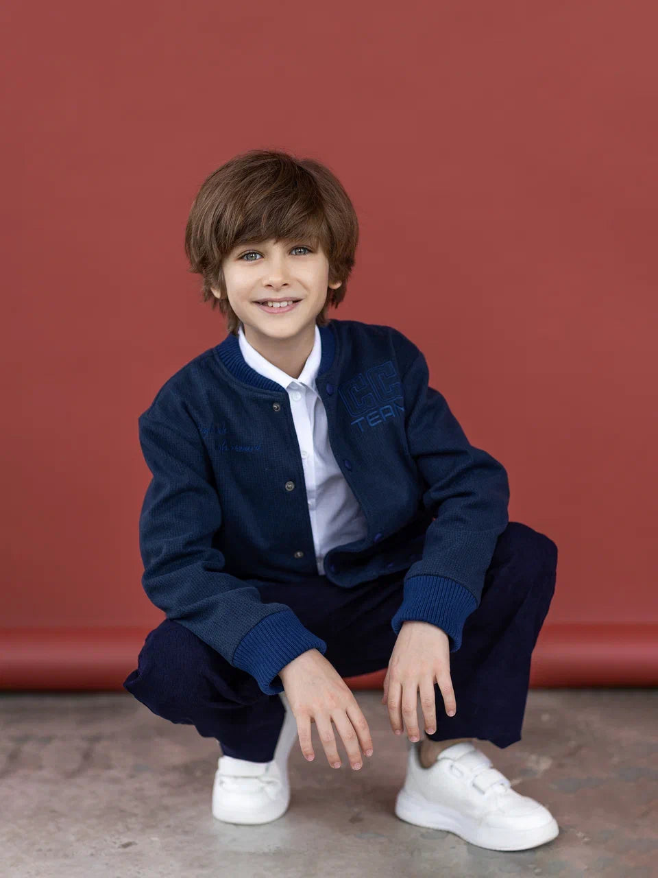 Boys’ winter bomber with embroidery