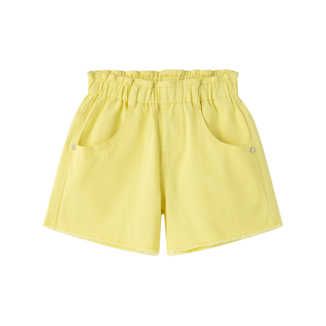 Denim yellow shorts