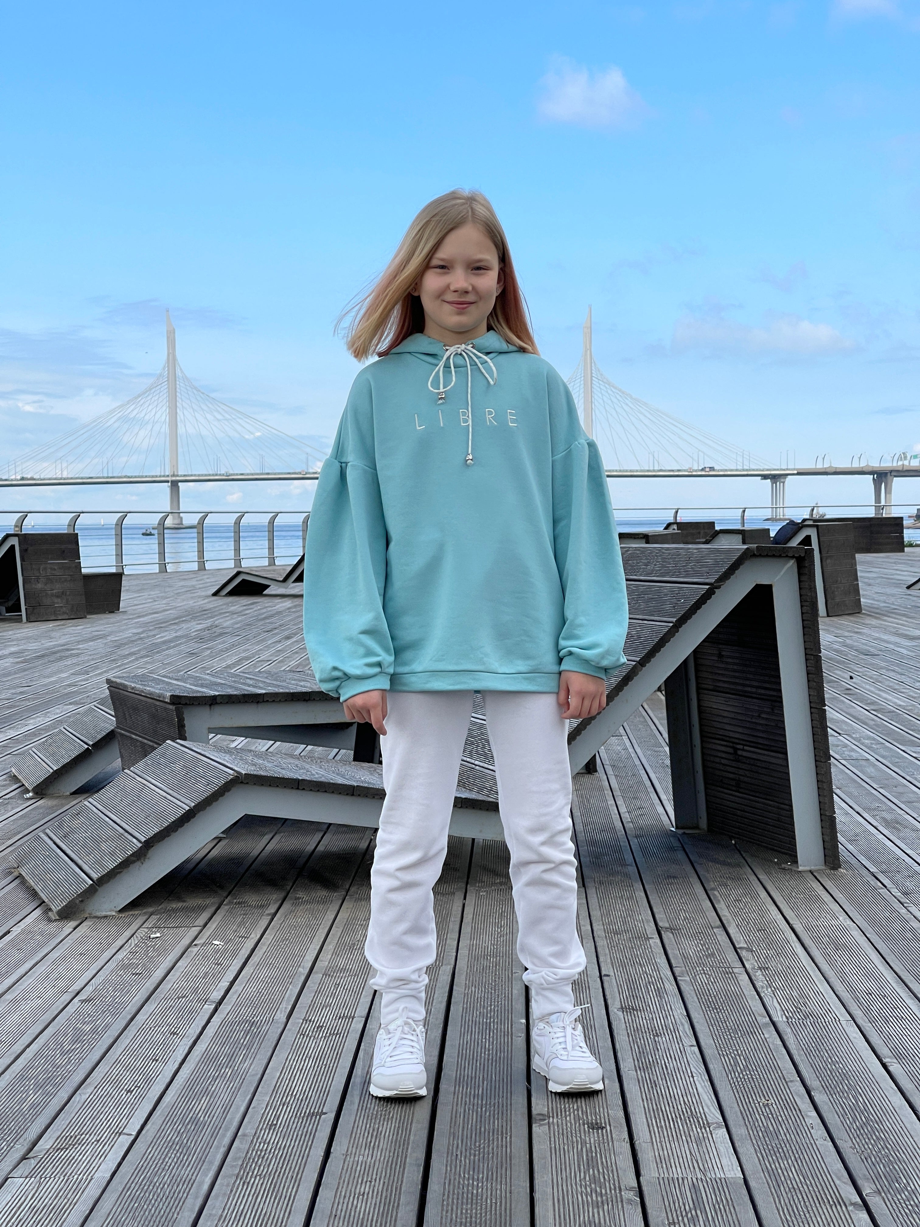 Hoodie with embroidery