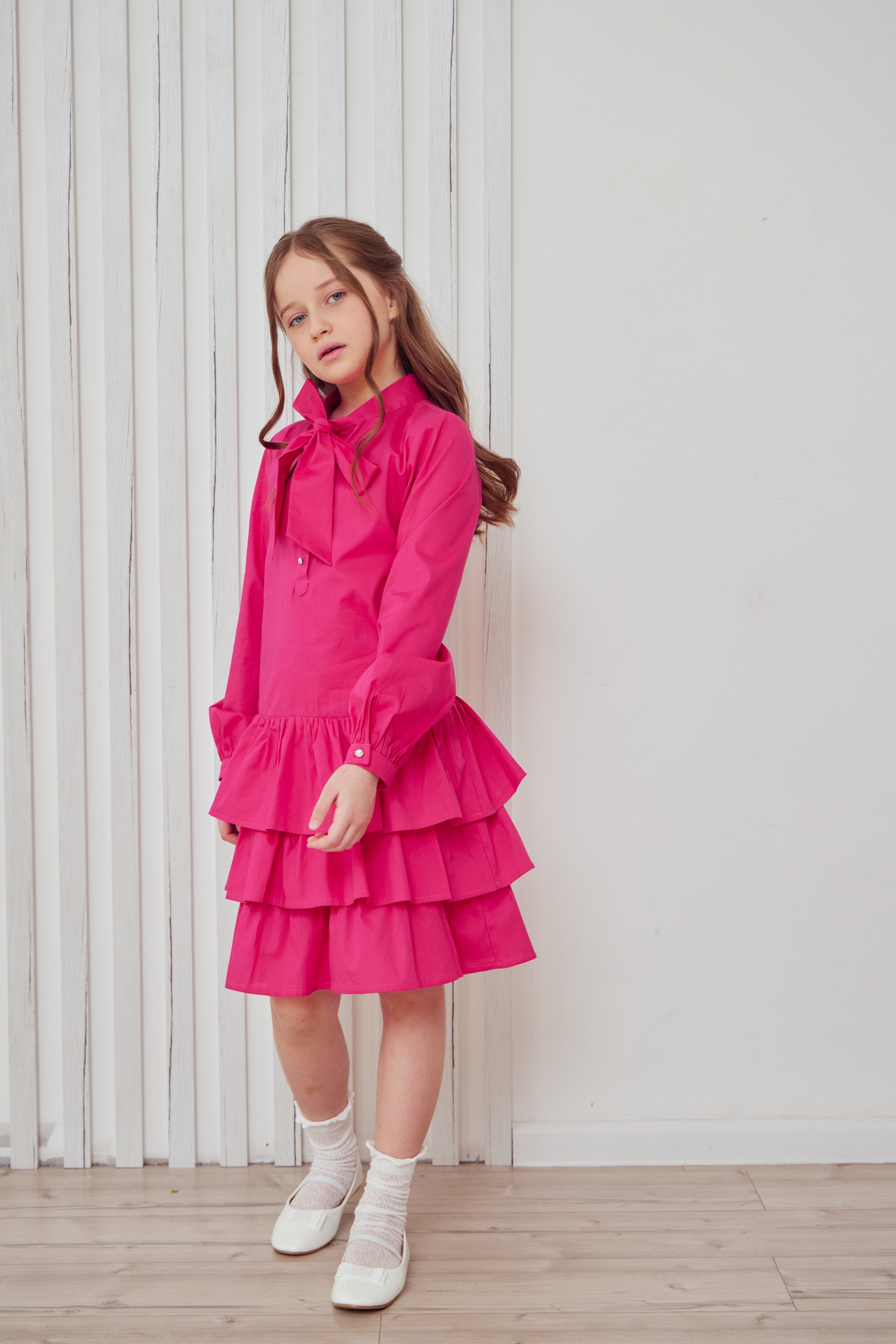 Cotton ruffled dress