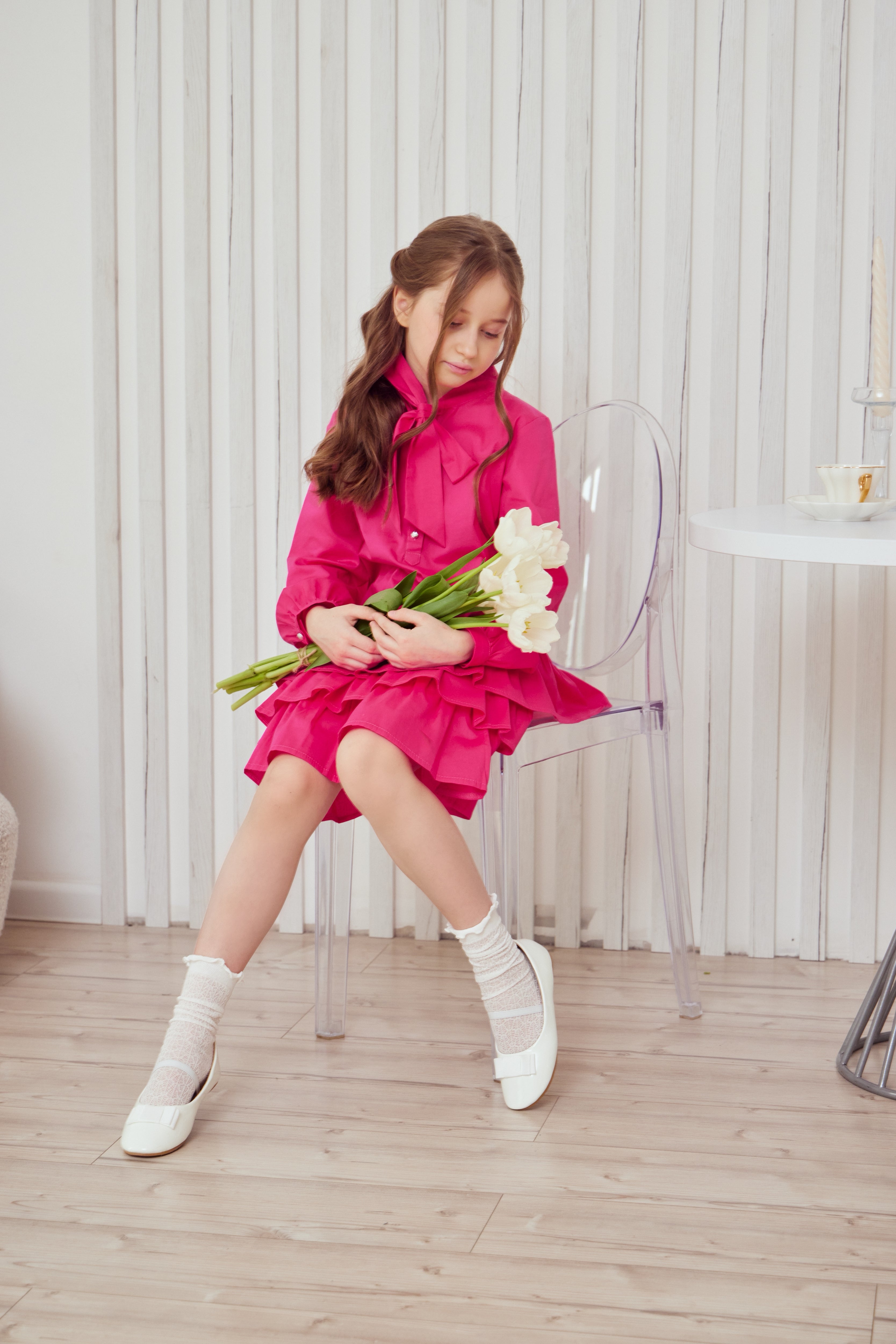 Cotton ruffled dress