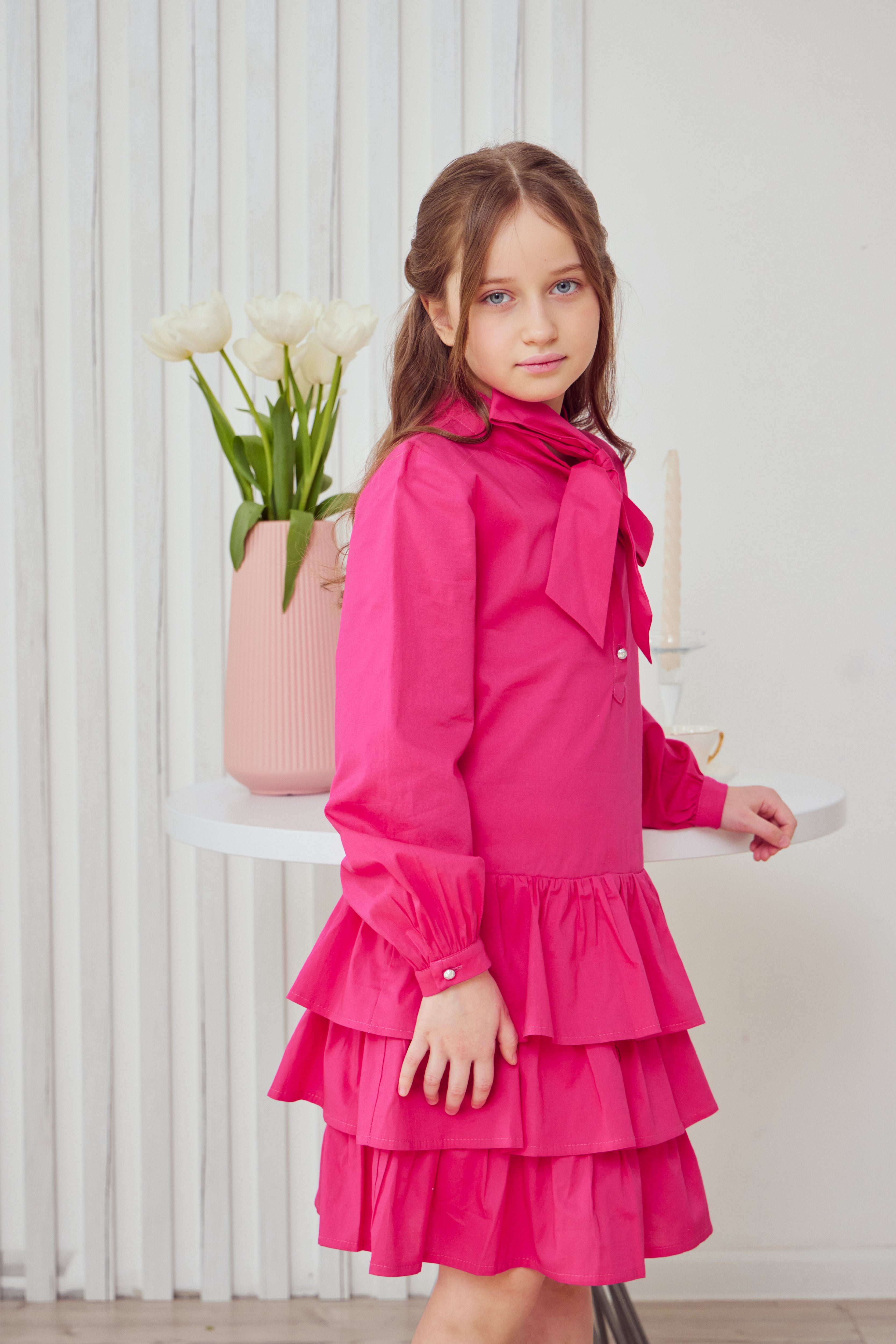 Cotton ruffled dress