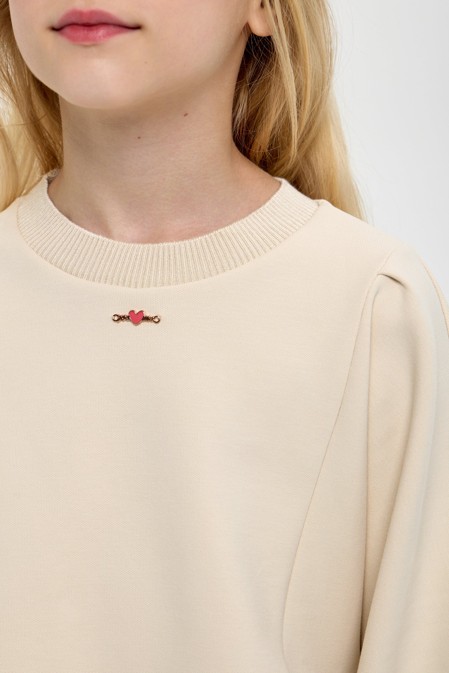 Sweatshirt with 7/8 sleeves