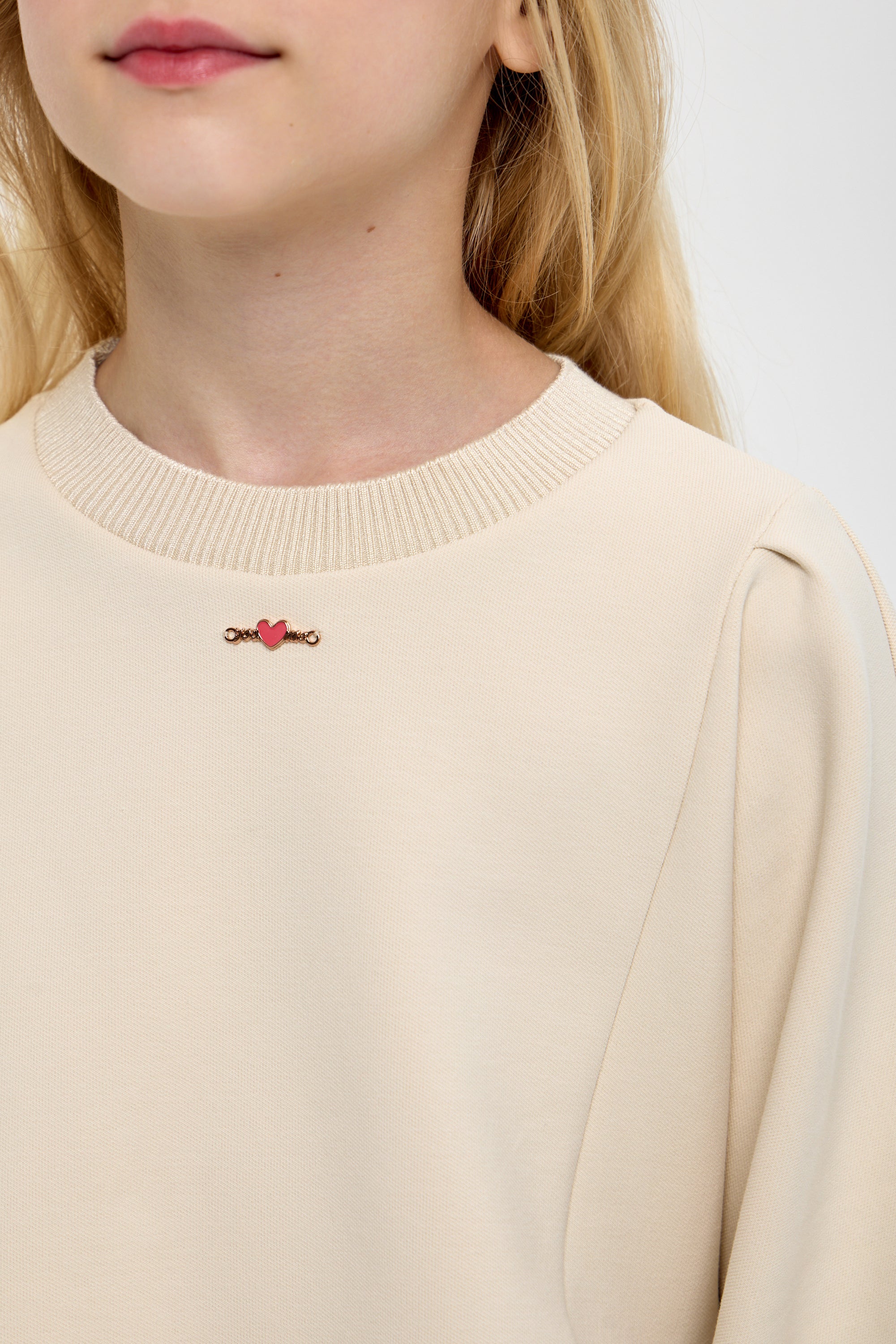 Sweatshirt with 7/8 sleeves