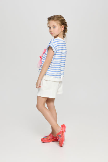 Short sleeve striped t-shirt
