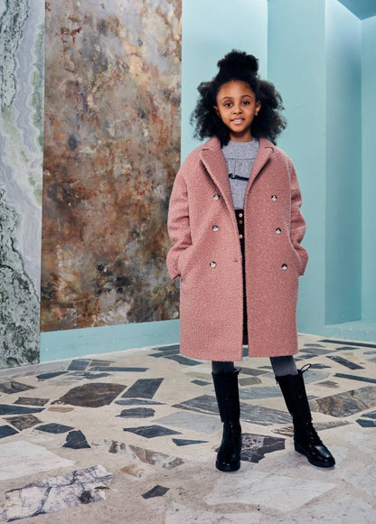 Pink Woolen Coat for Girls