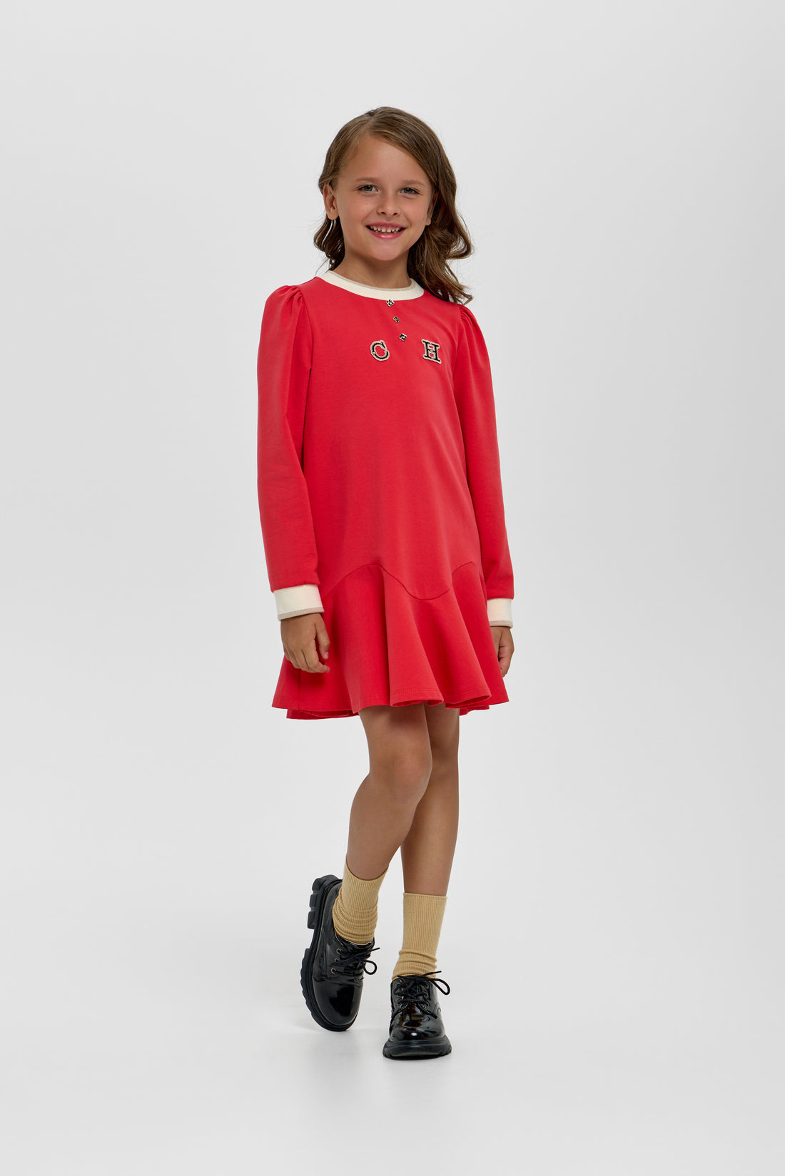 Jearsey red dress