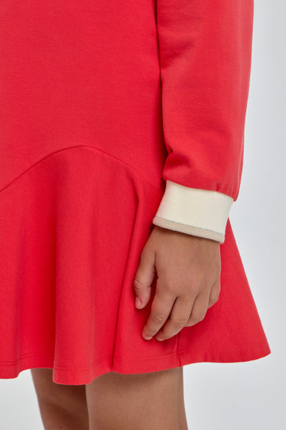 Jearsey red dress