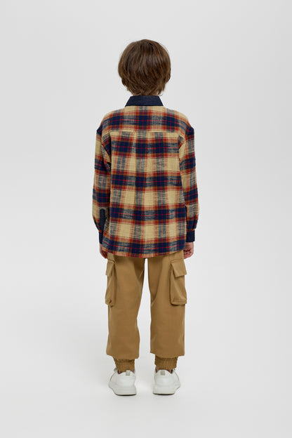 Casual Plaid Shirt for Boys
