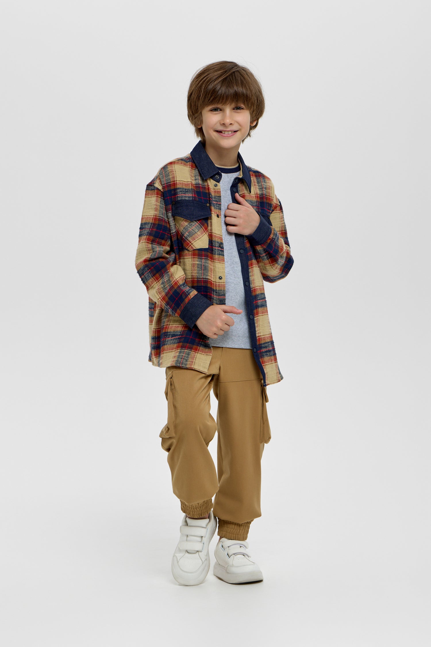 Casual Plaid Shirt for Boys