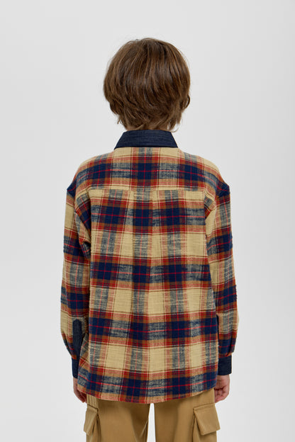 Casual Plaid Shirt for Boys