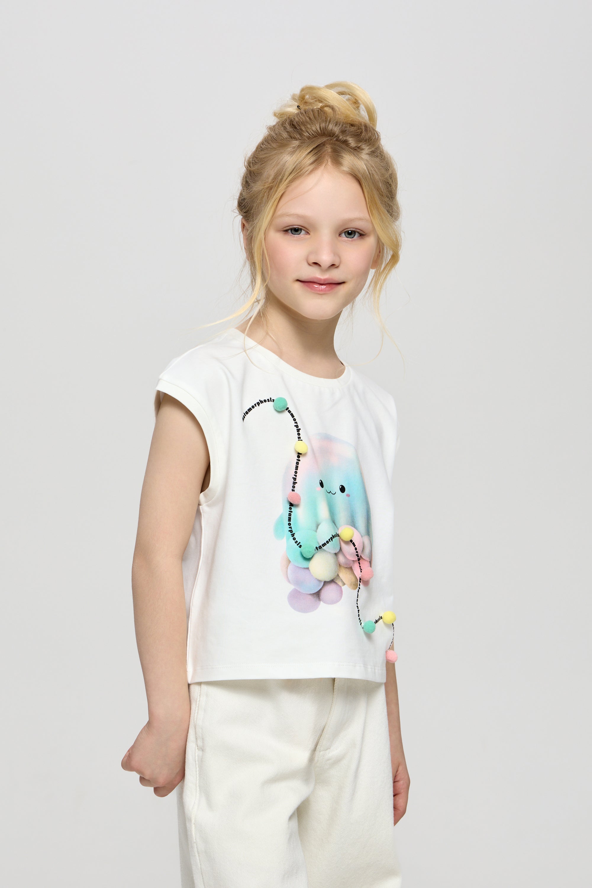 Printed T-Shirt , white