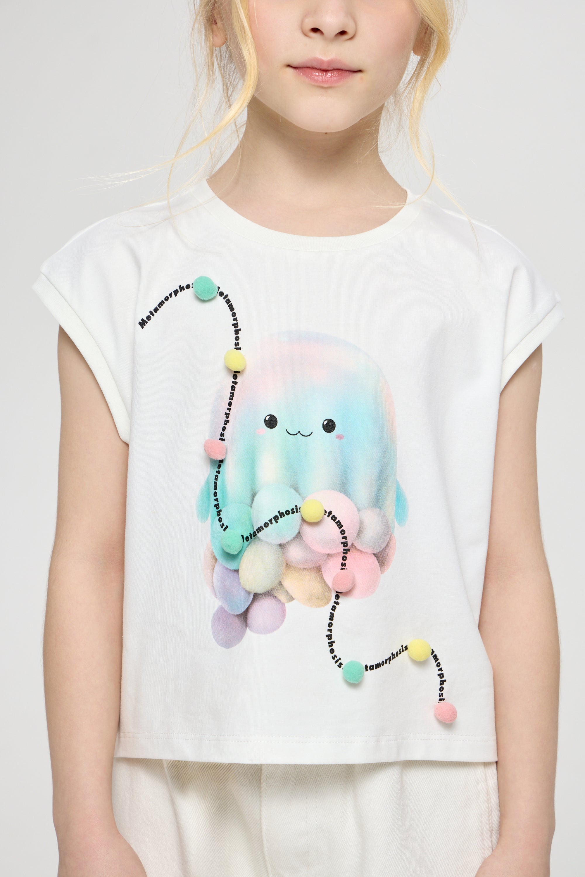 Printed T-Shirt , white