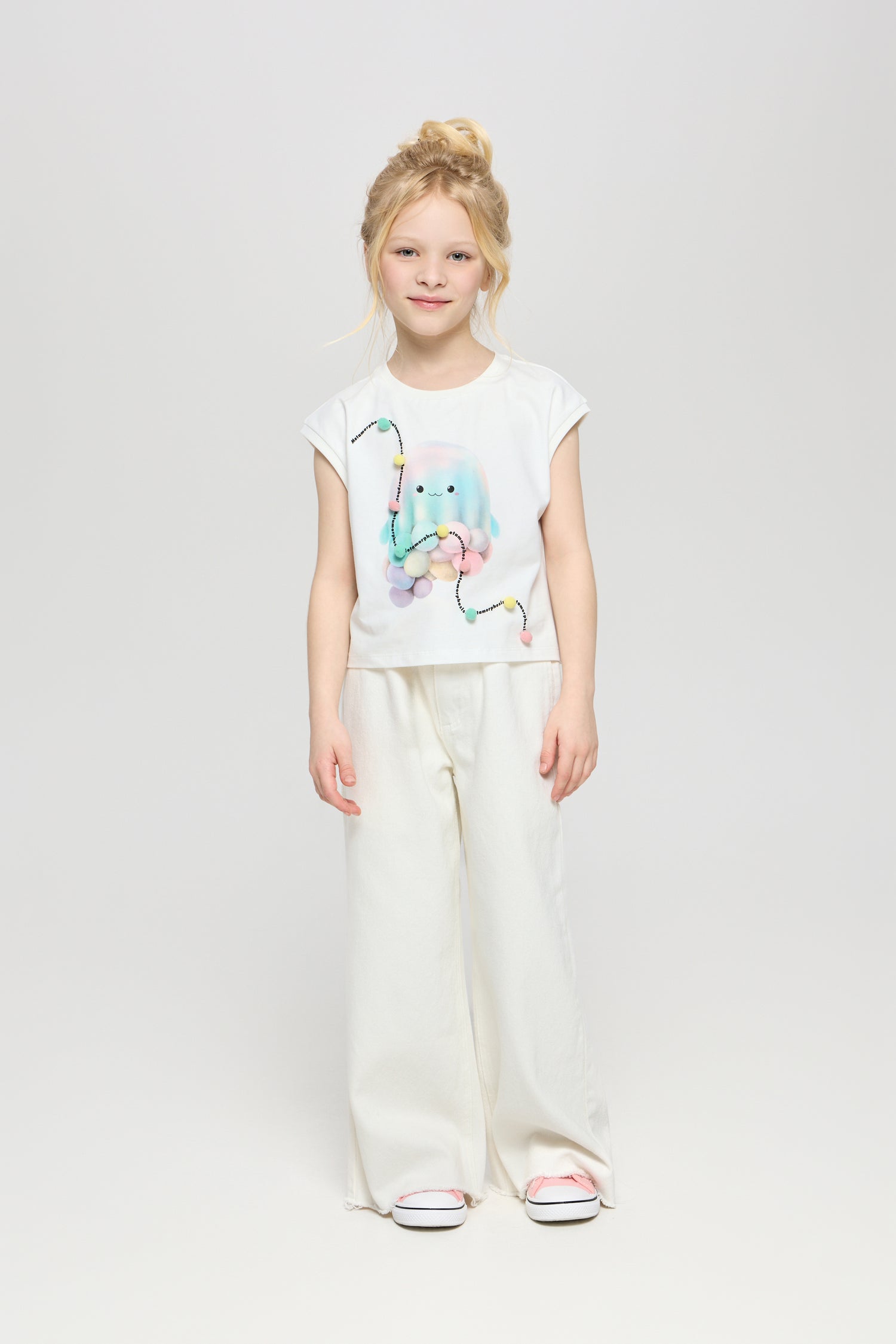 Printed T-Shirt , white