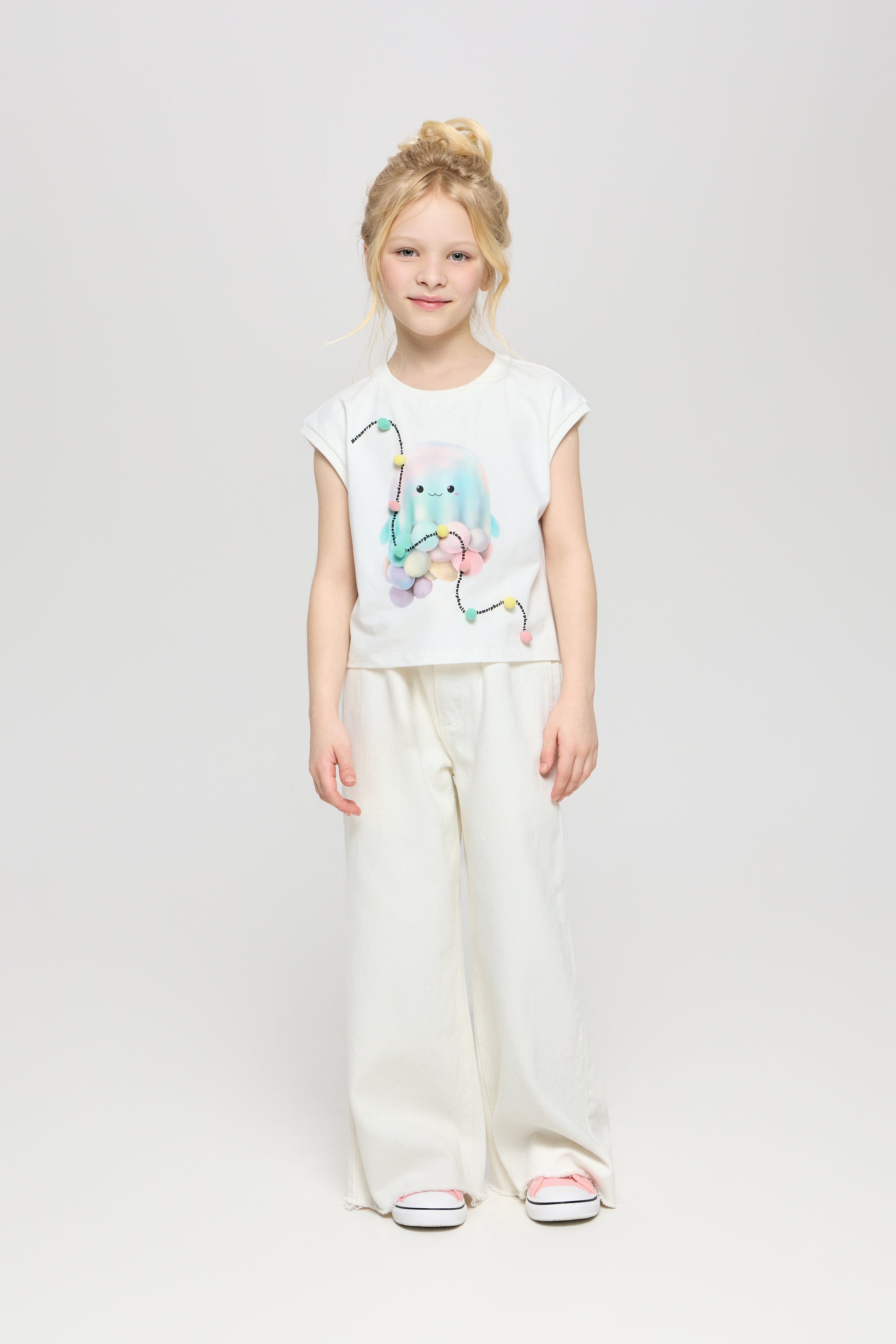 Printed T-Shirt , white