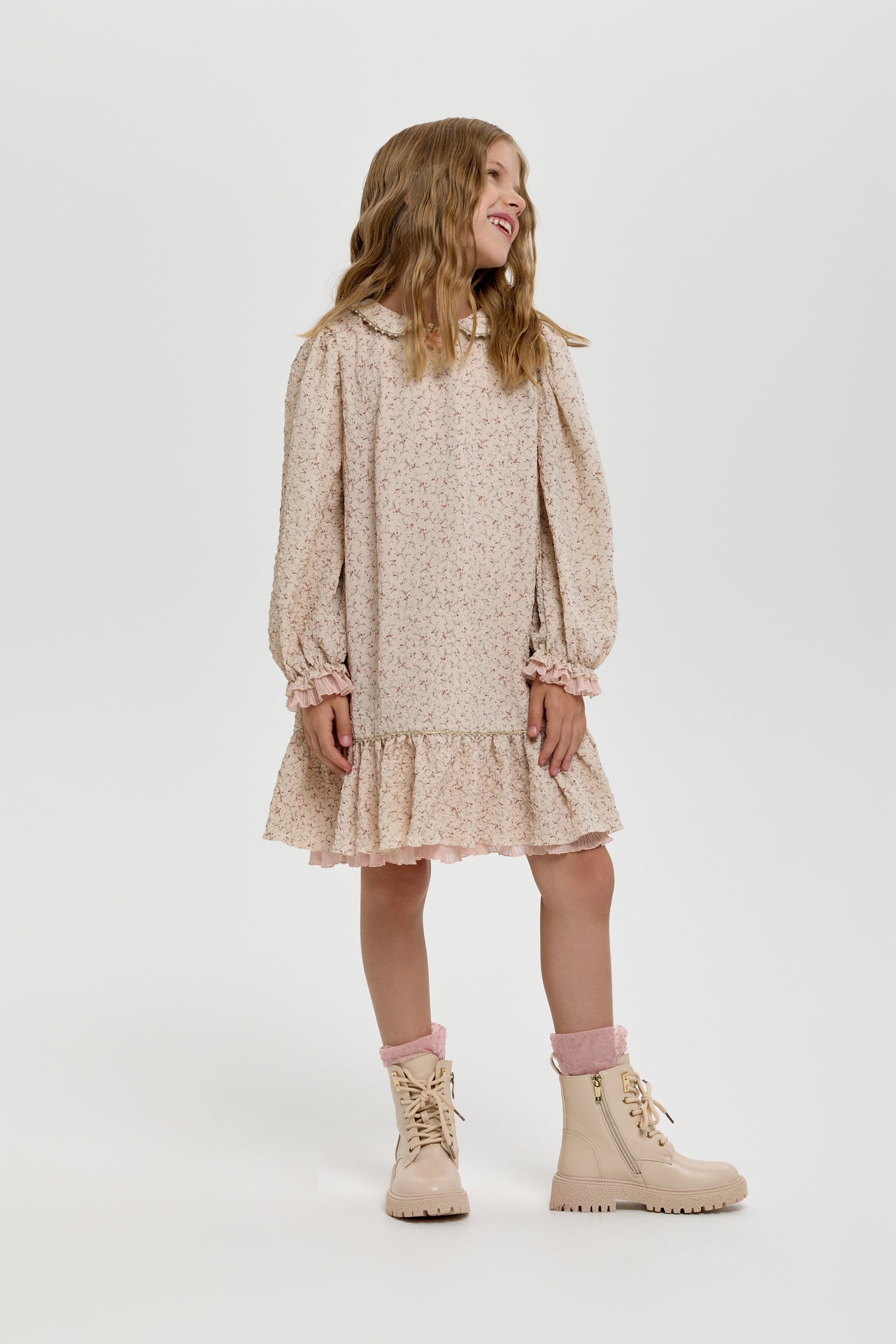 Boho dress with flowers