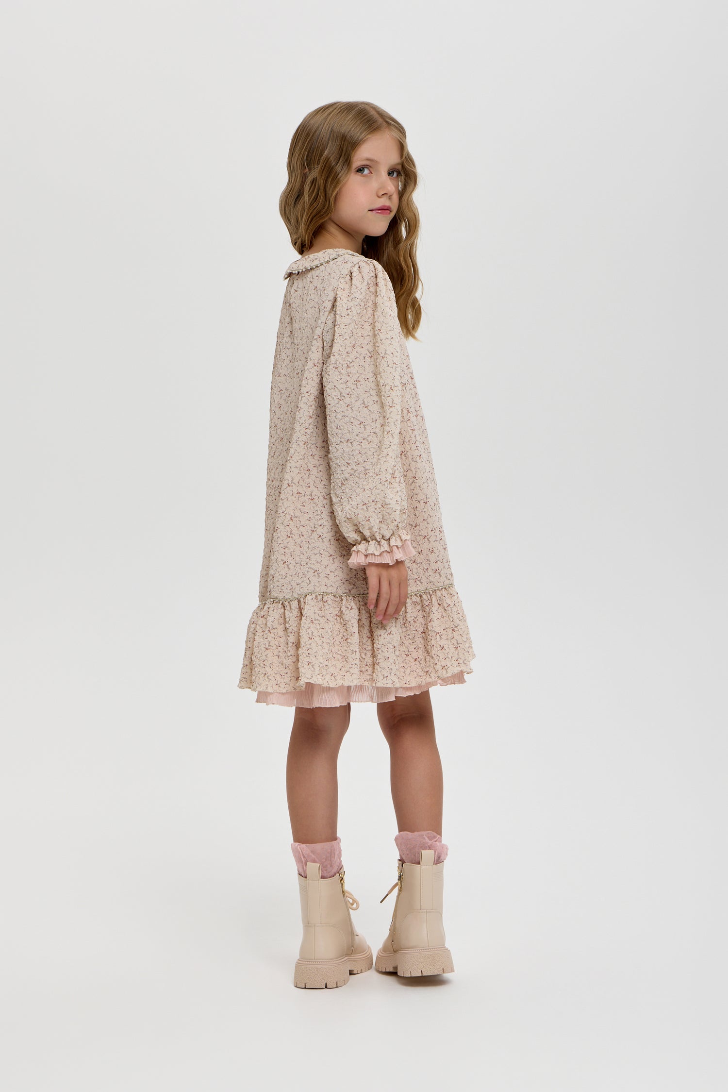 Boho dress with flowers