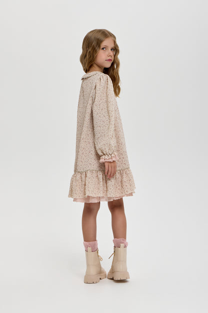 Boho dress with flowers