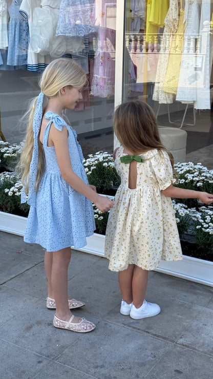 Cotton dress with flowers