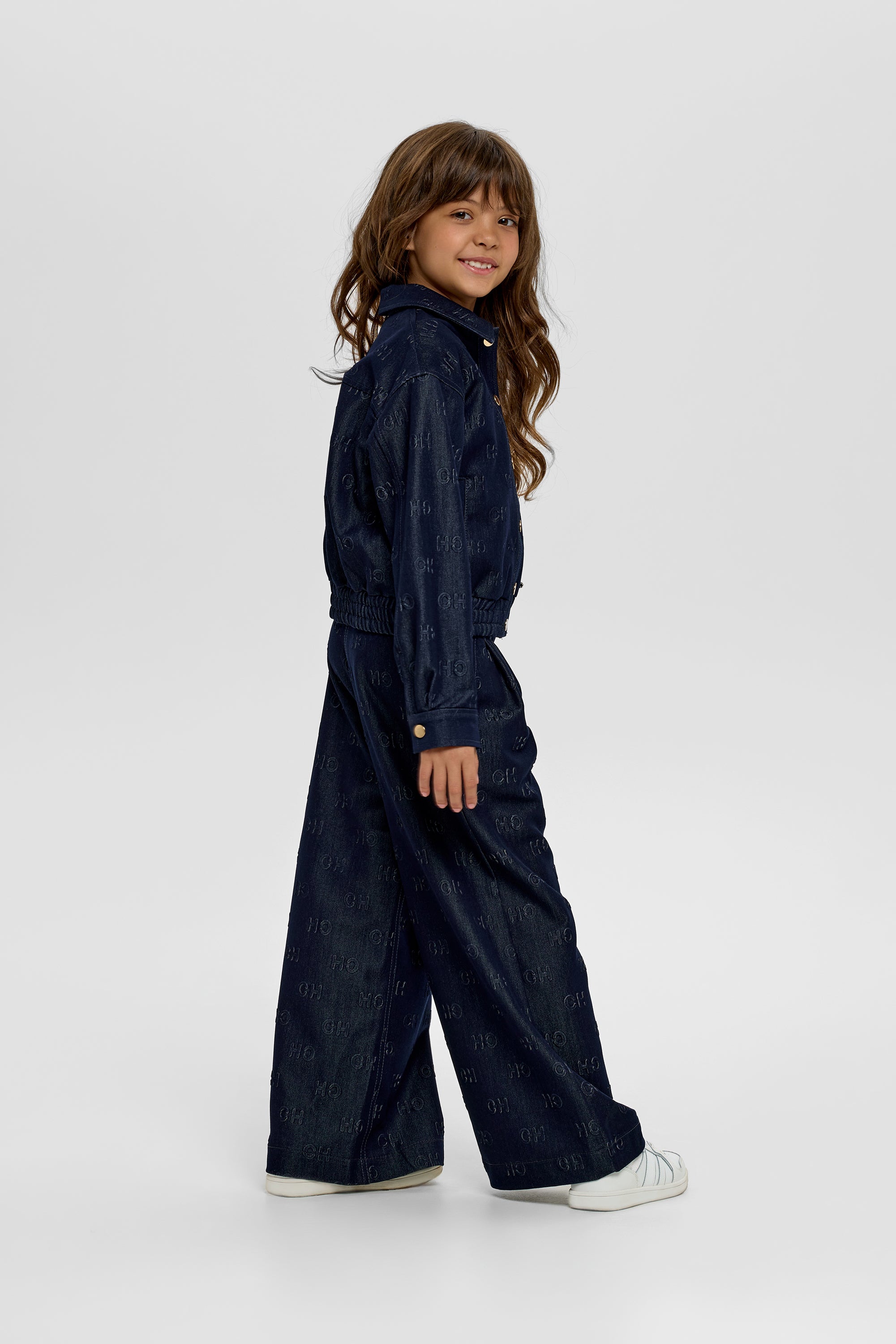 Wide Jeans with letters