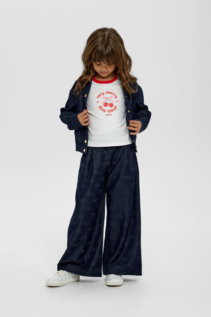 Wide Jeans with letters