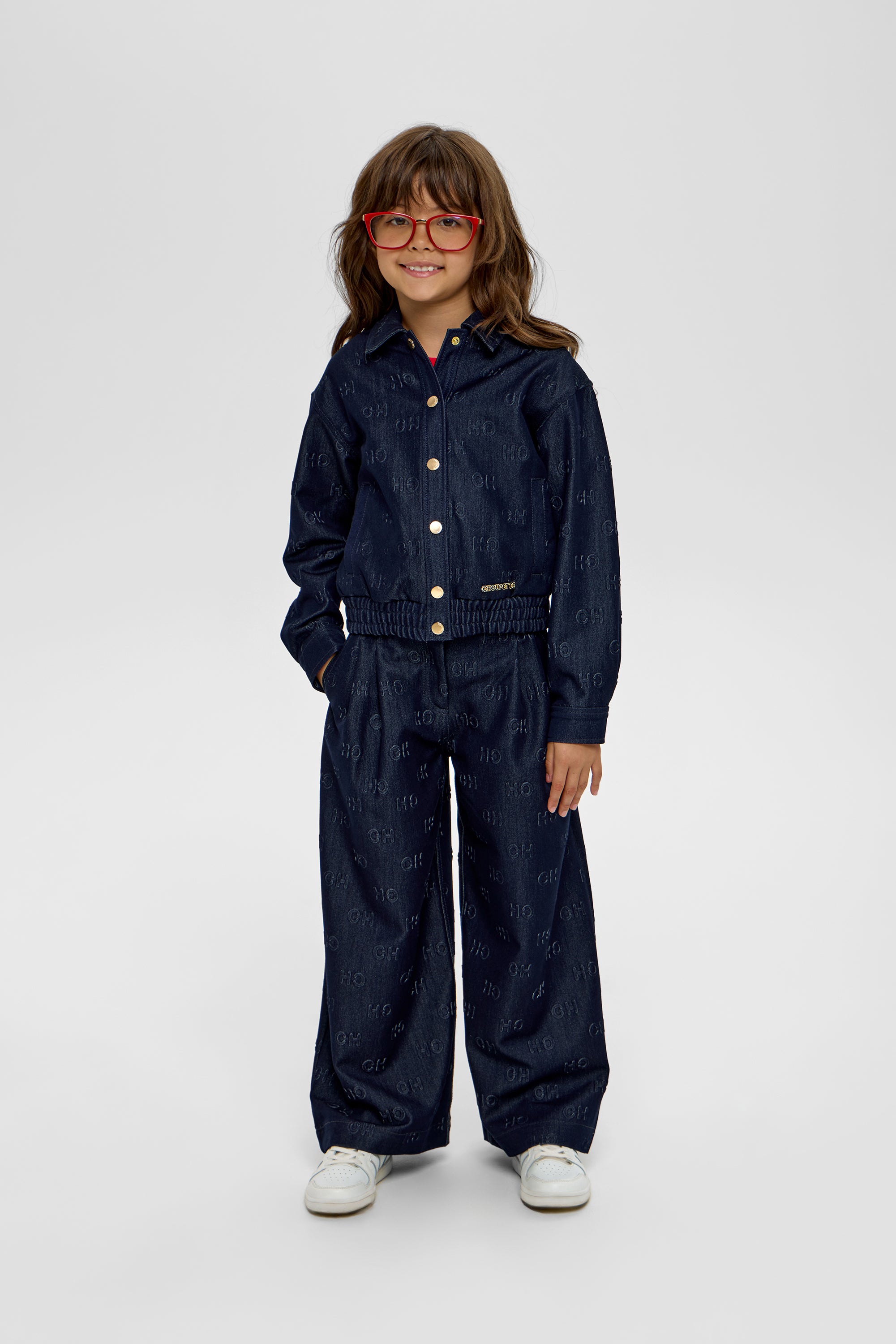 Wide Jeans with letters