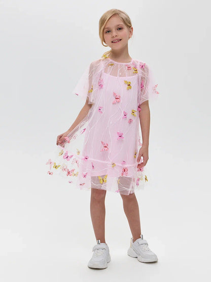 Dress with butterflies