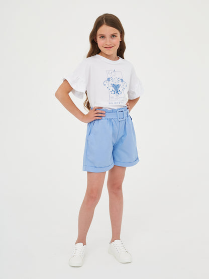 T-shirt with a blue print Du Mistral