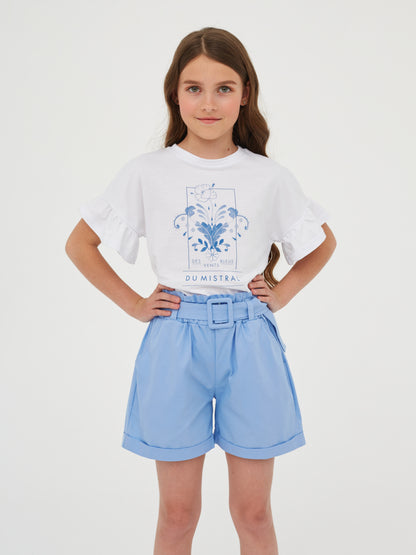 T-shirt with a blue print Du Mistral