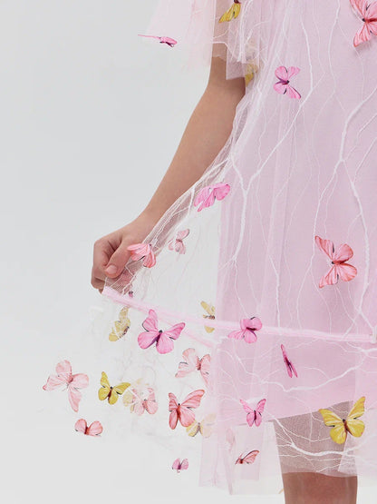 Dress with butterflies