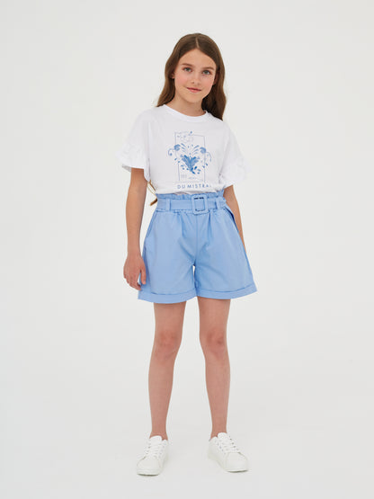 T-shirt with a blue print Du Mistral